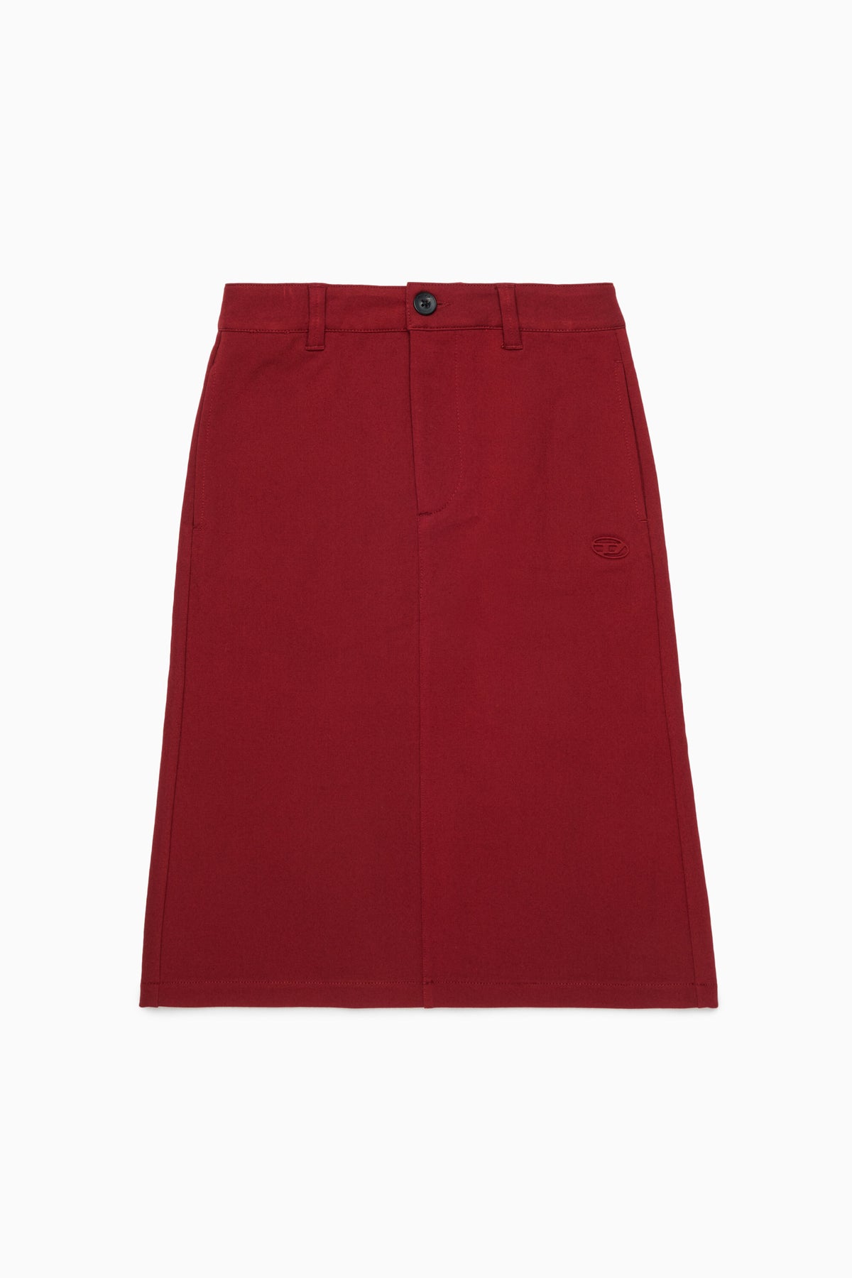 Falda midi con logo