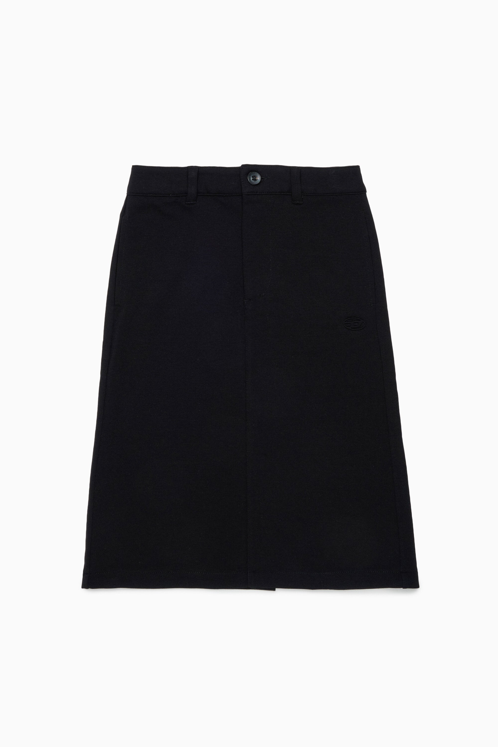 Falda midi con logo