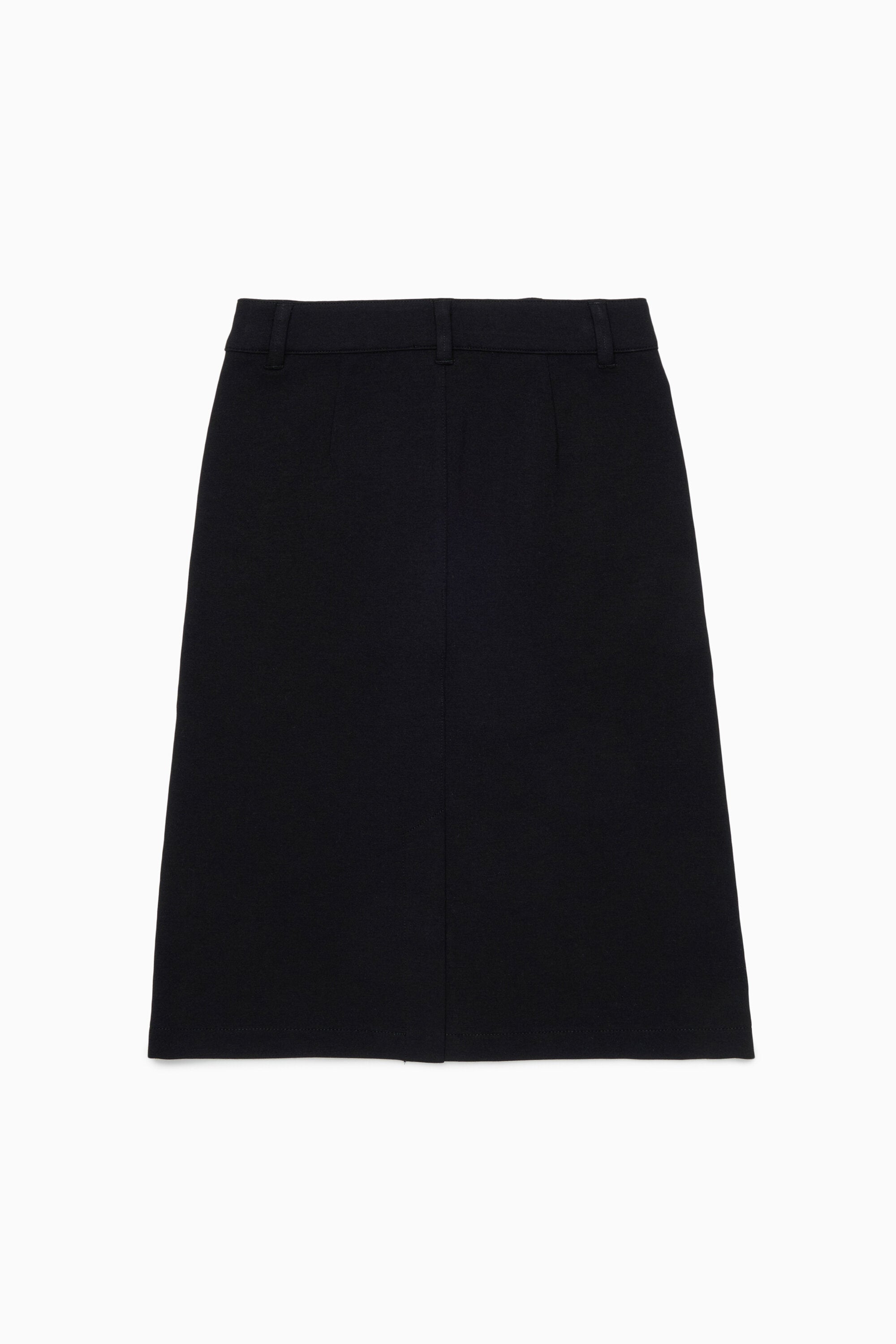 Falda midi con logo