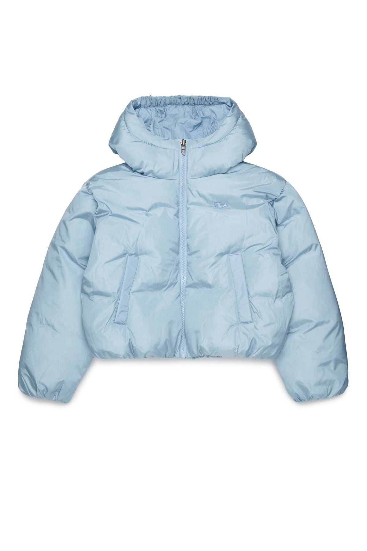 Chaqueta acolchada con logo estampado