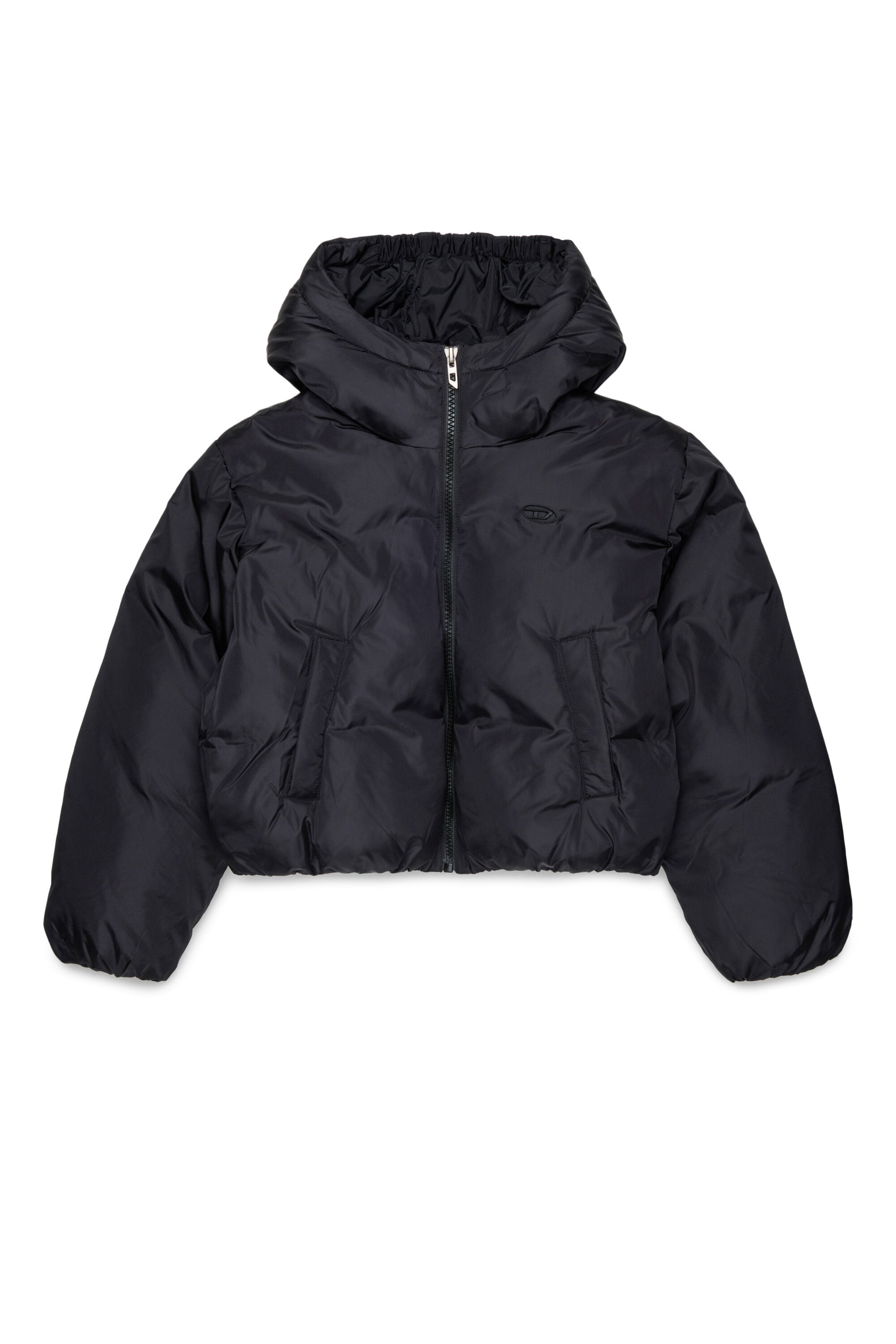 Chaqueta acolchada con logo estampado