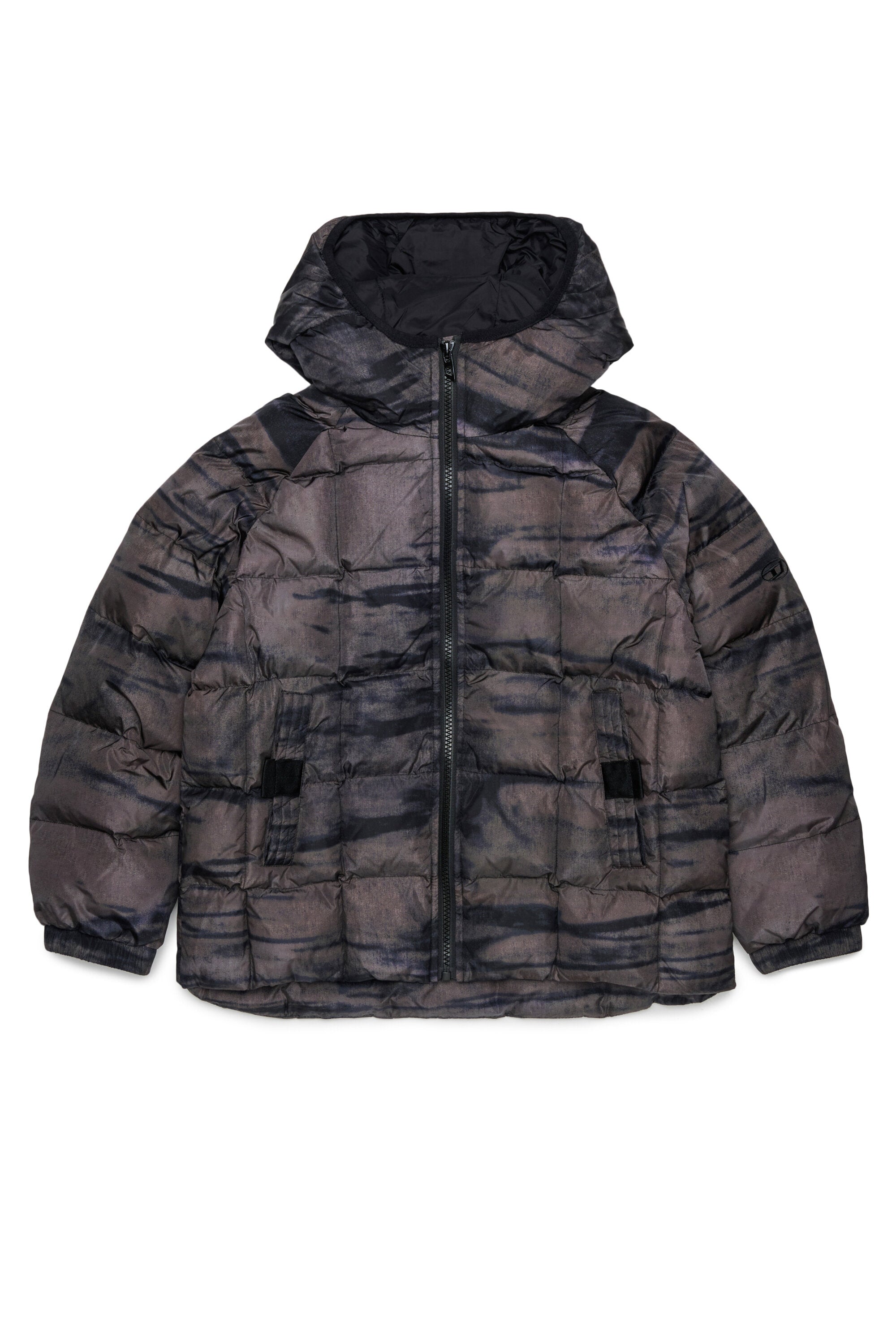 Padded jacket with logo