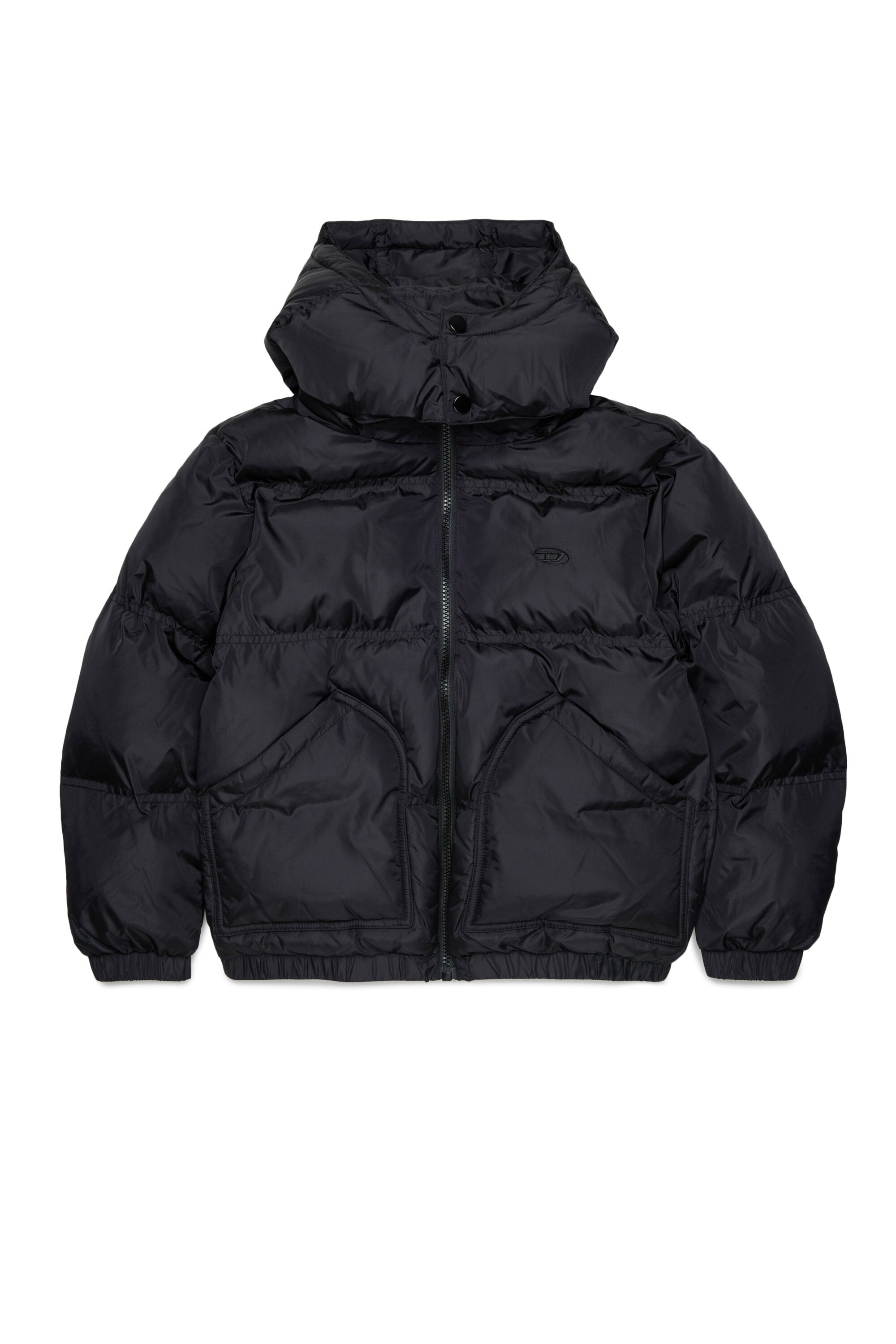 Chaqueta acolchada con logo estampado