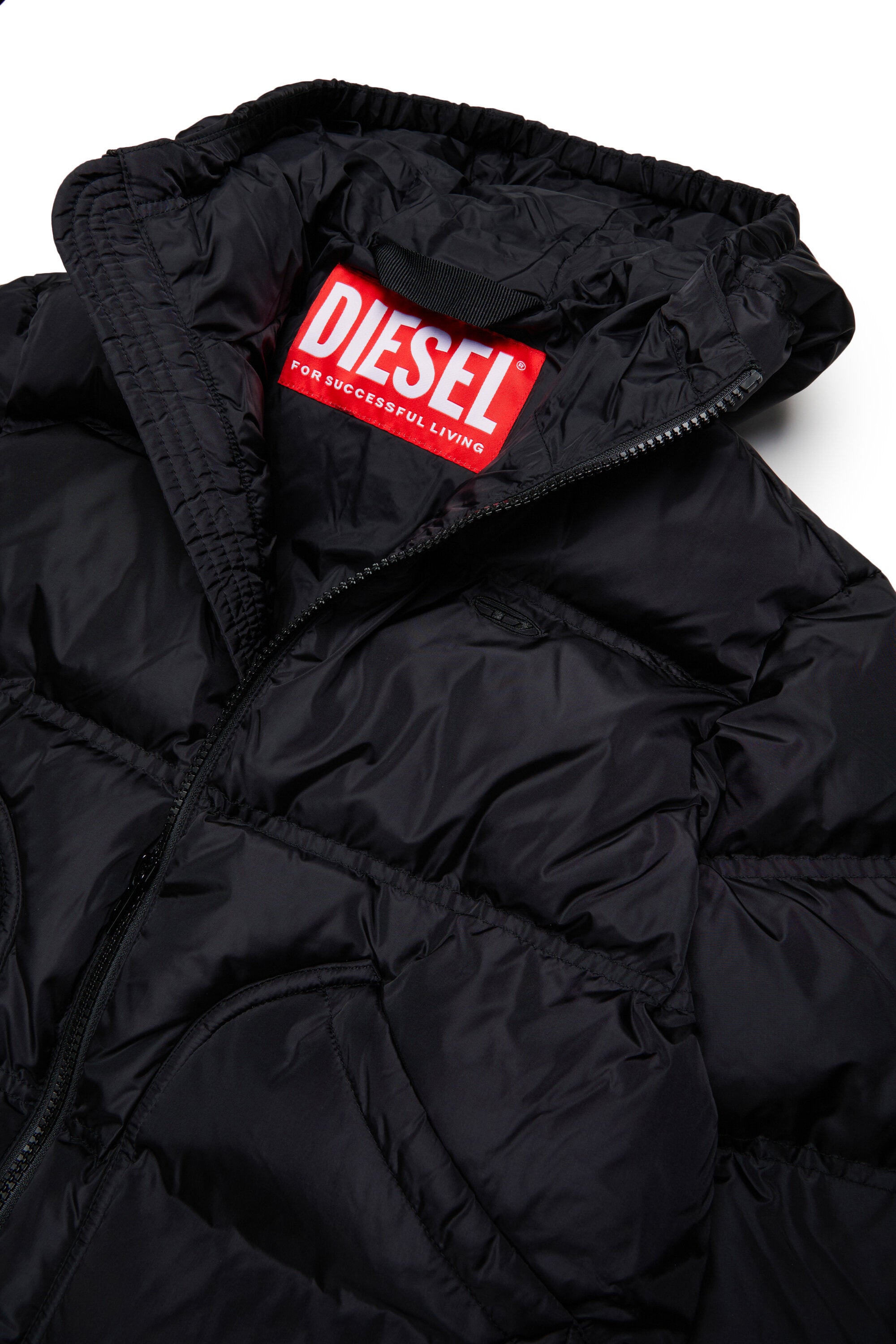 Chaqueta acolchada con logo