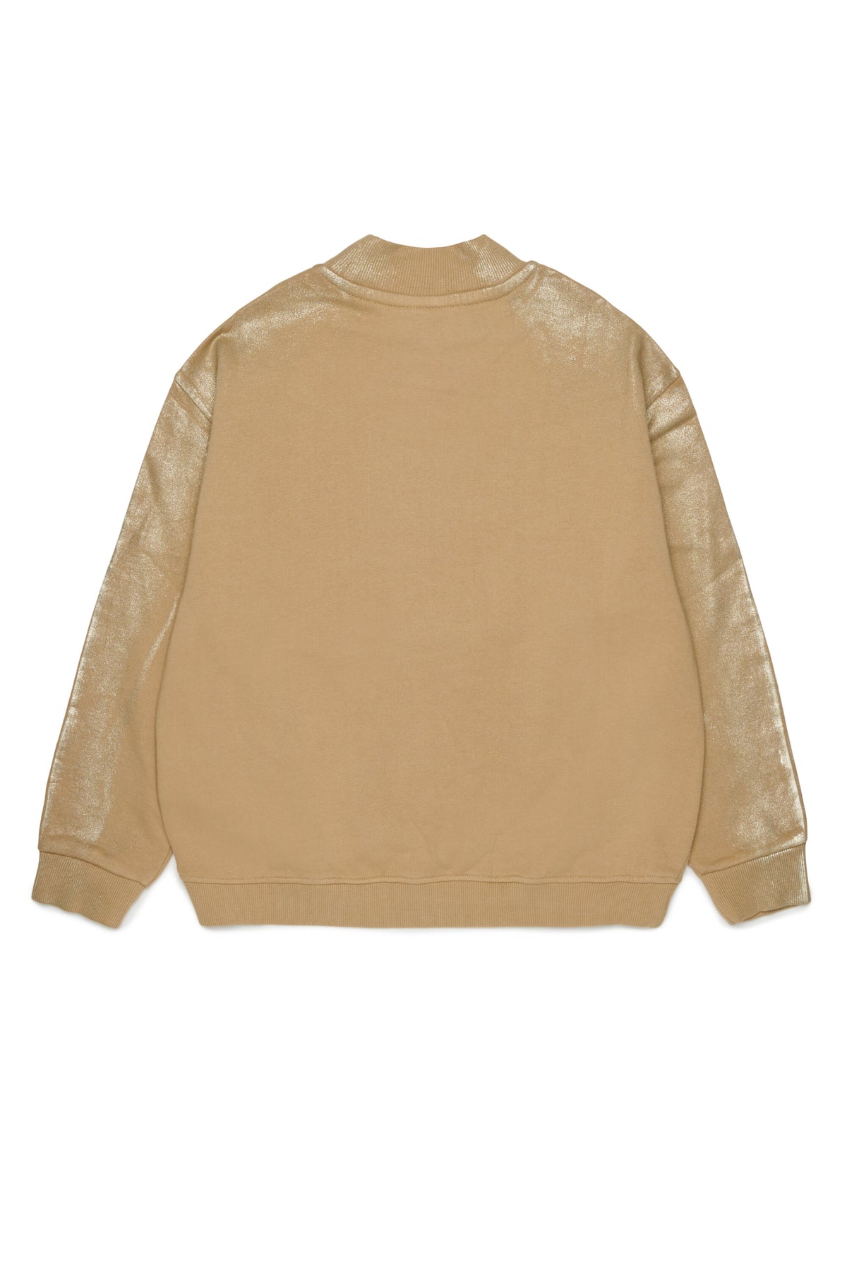 Sudadera de cuello redondo con efecto metalizado
