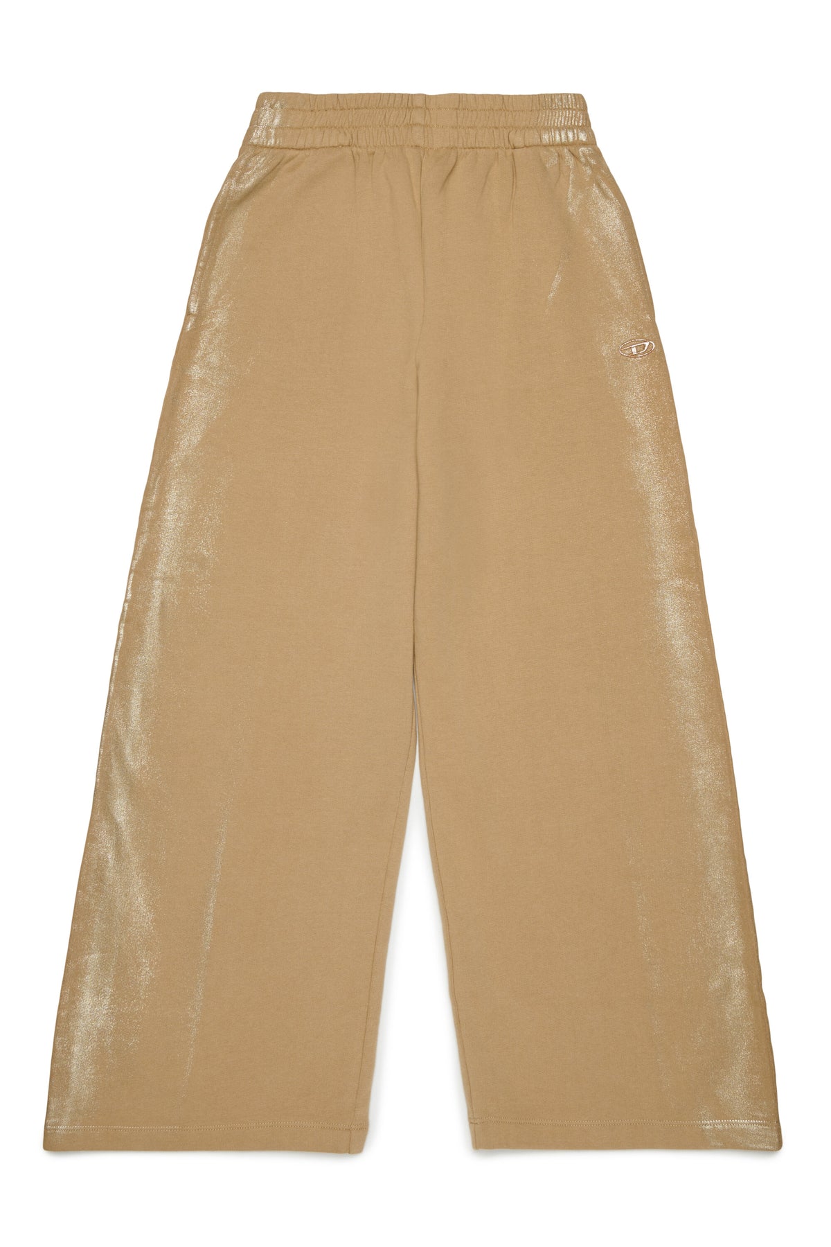 Pantalón de felpa con efecto metalizado