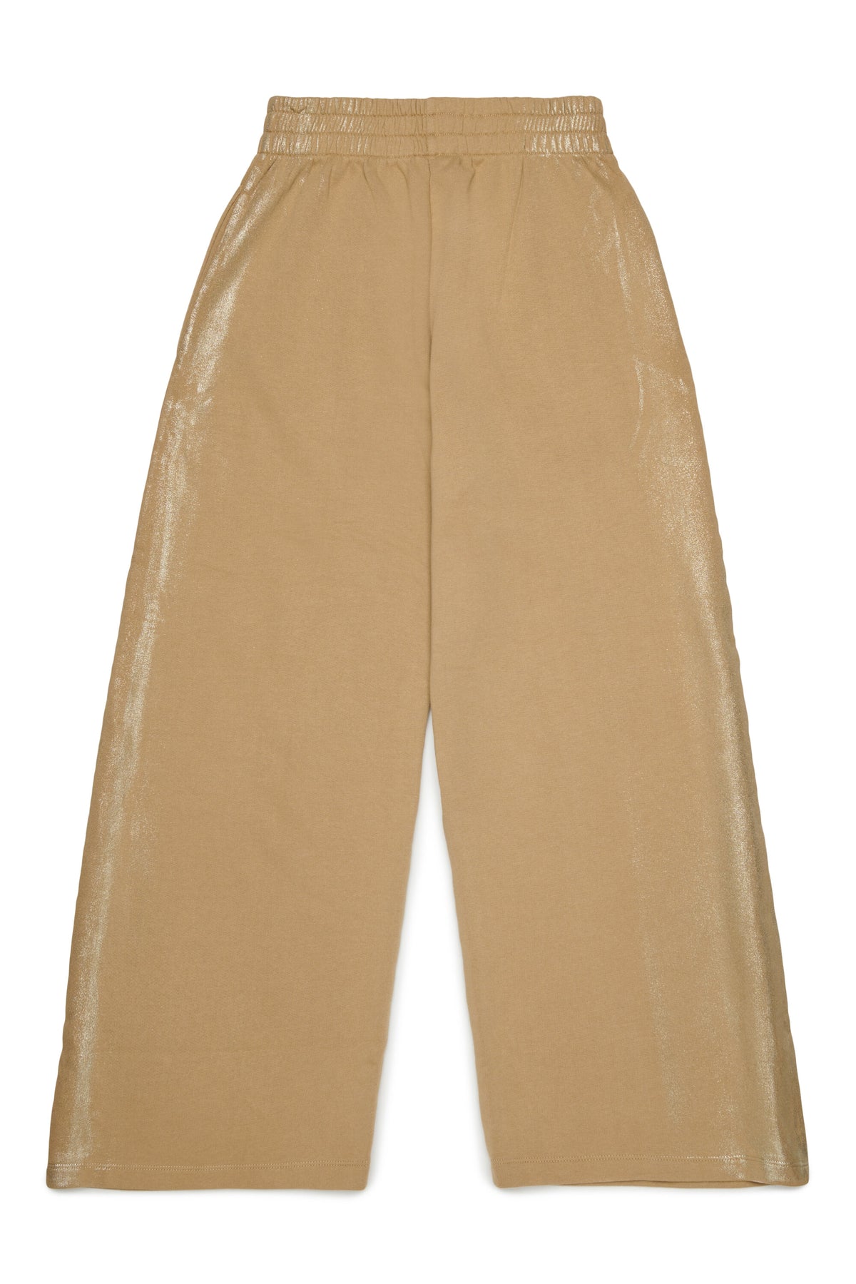 Pantalón de felpa con efecto metalizado