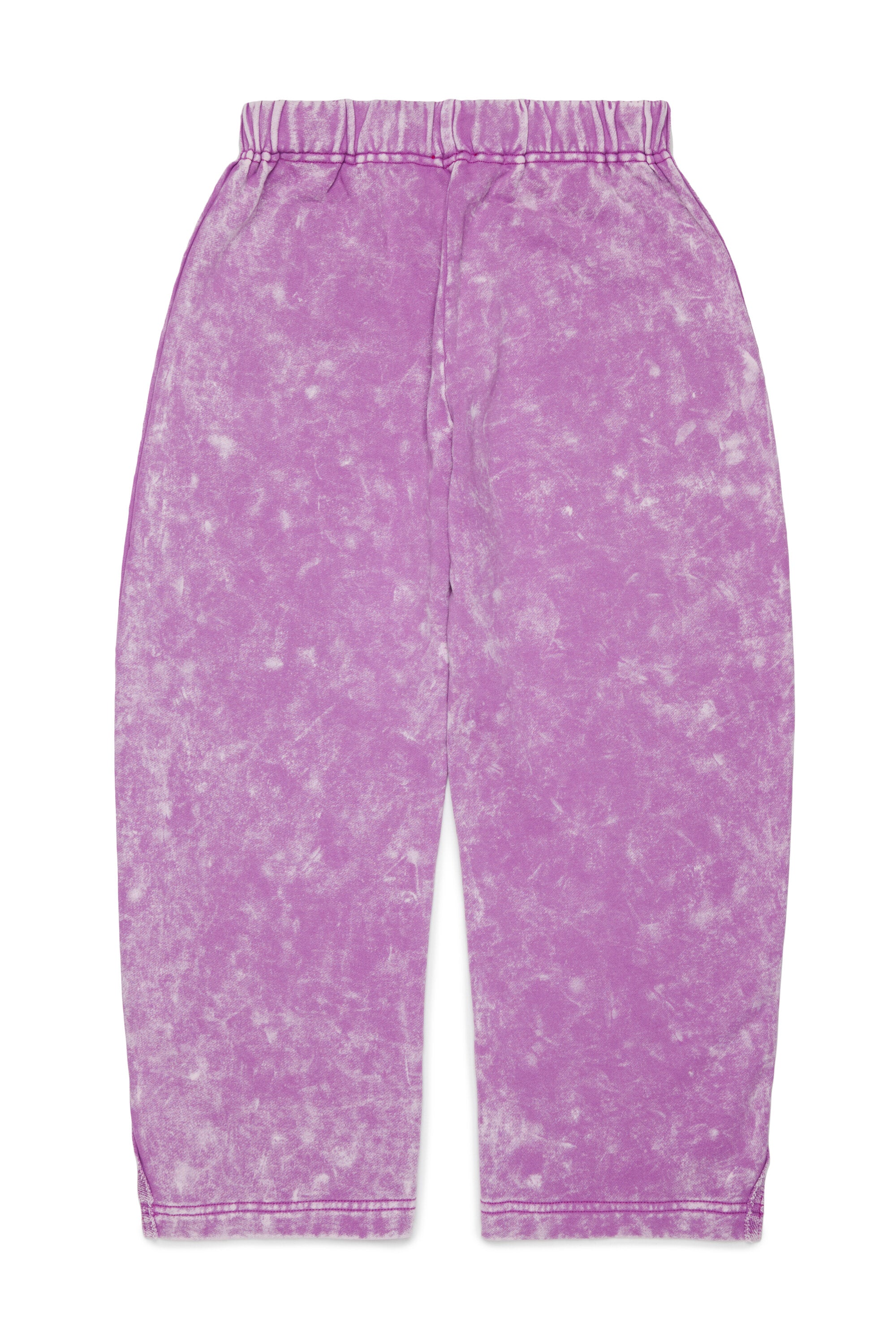 Pantalón de felpa efecto lavado con logo