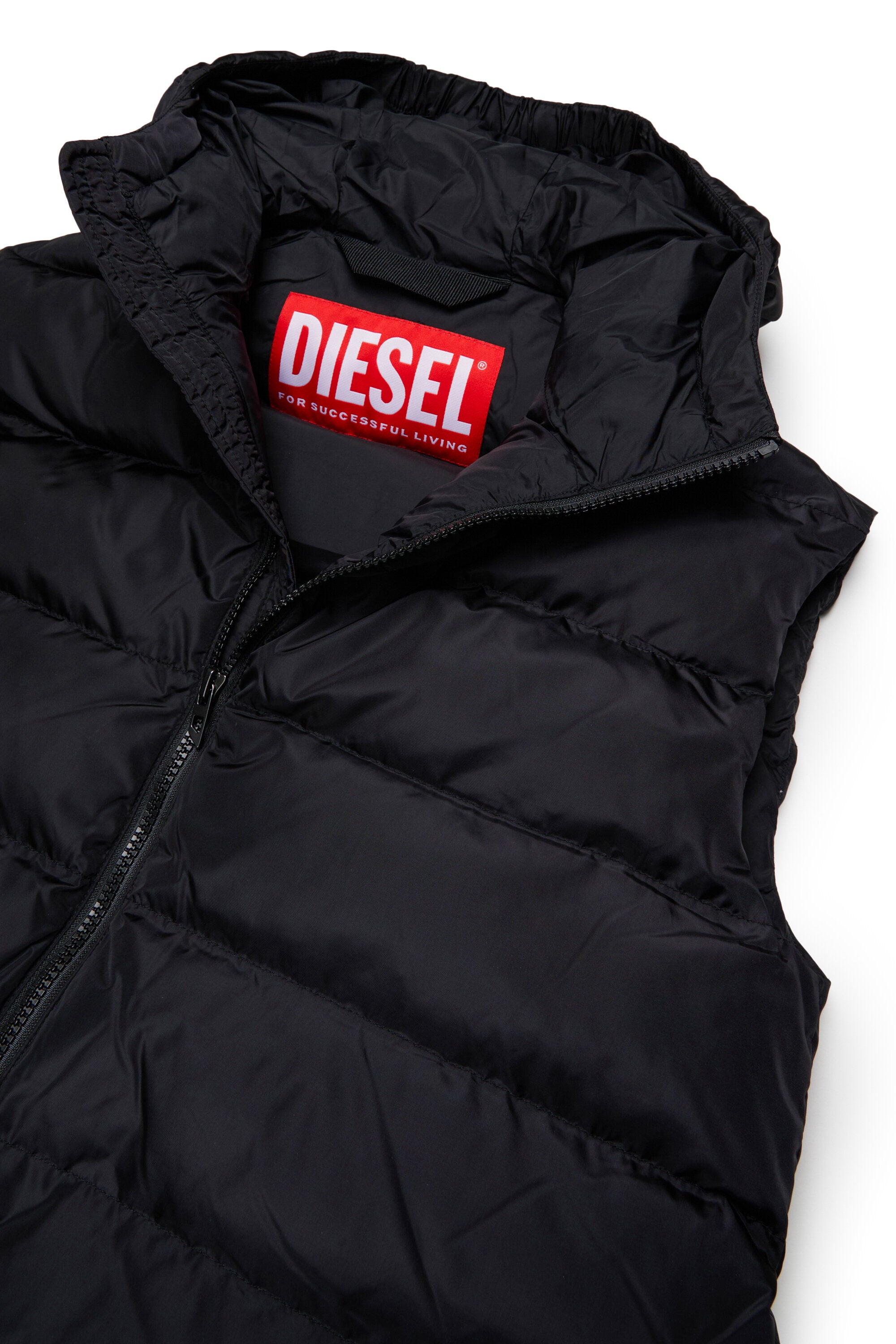 Chaqueta acolchada con logo estampado