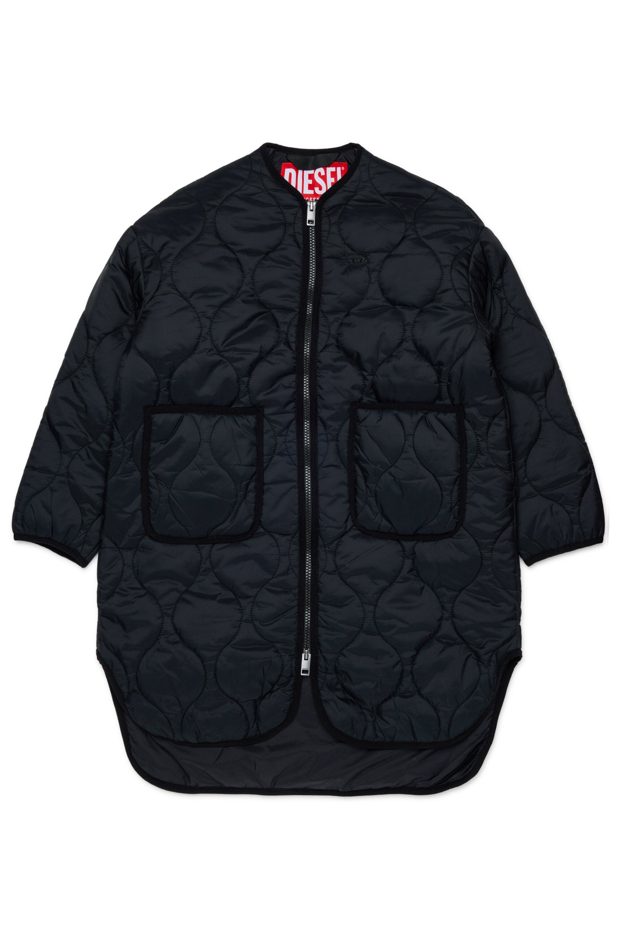 Chaqueta acolchada con logo estampado