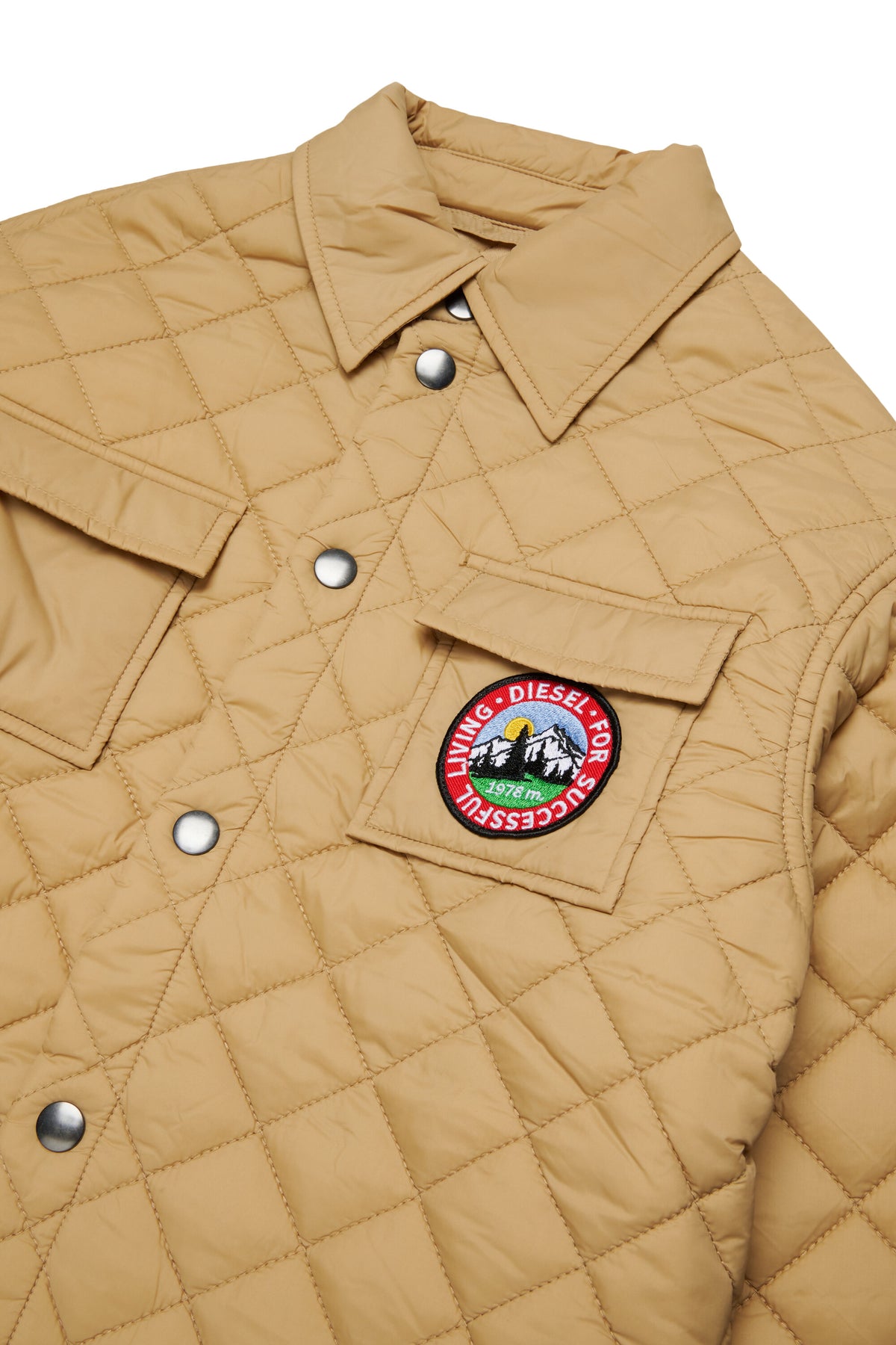 Chaqueta acolchada con logo