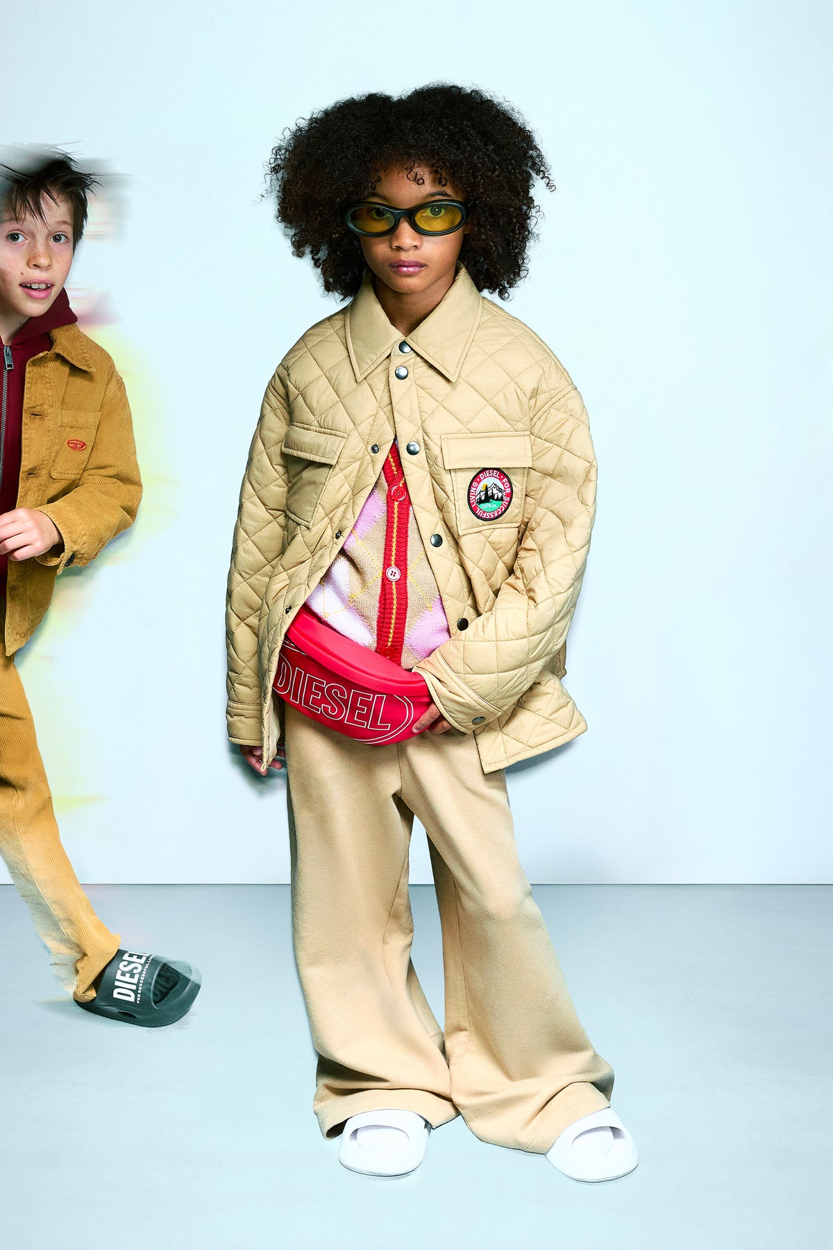 Chaqueta acolchada con logo