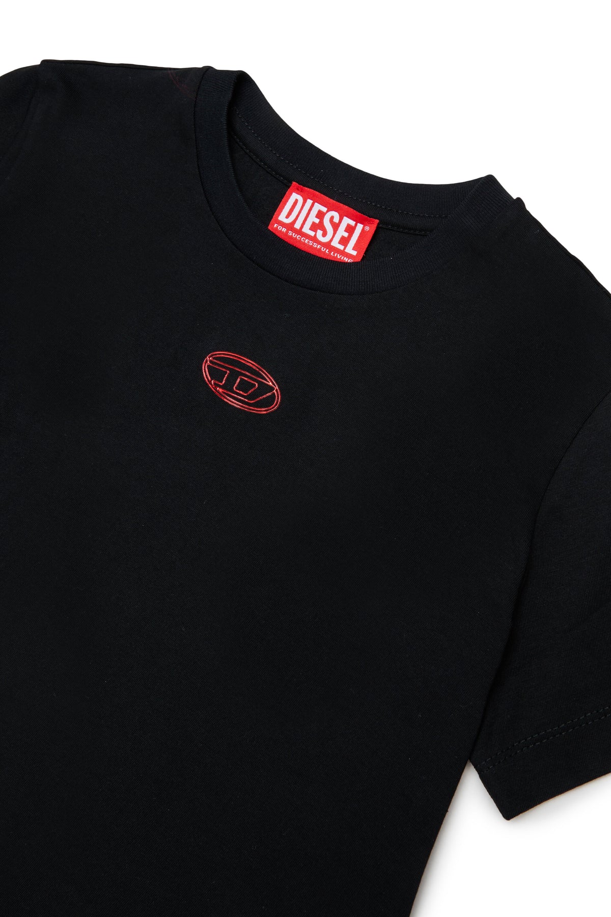 T-shirt with printed oval logo