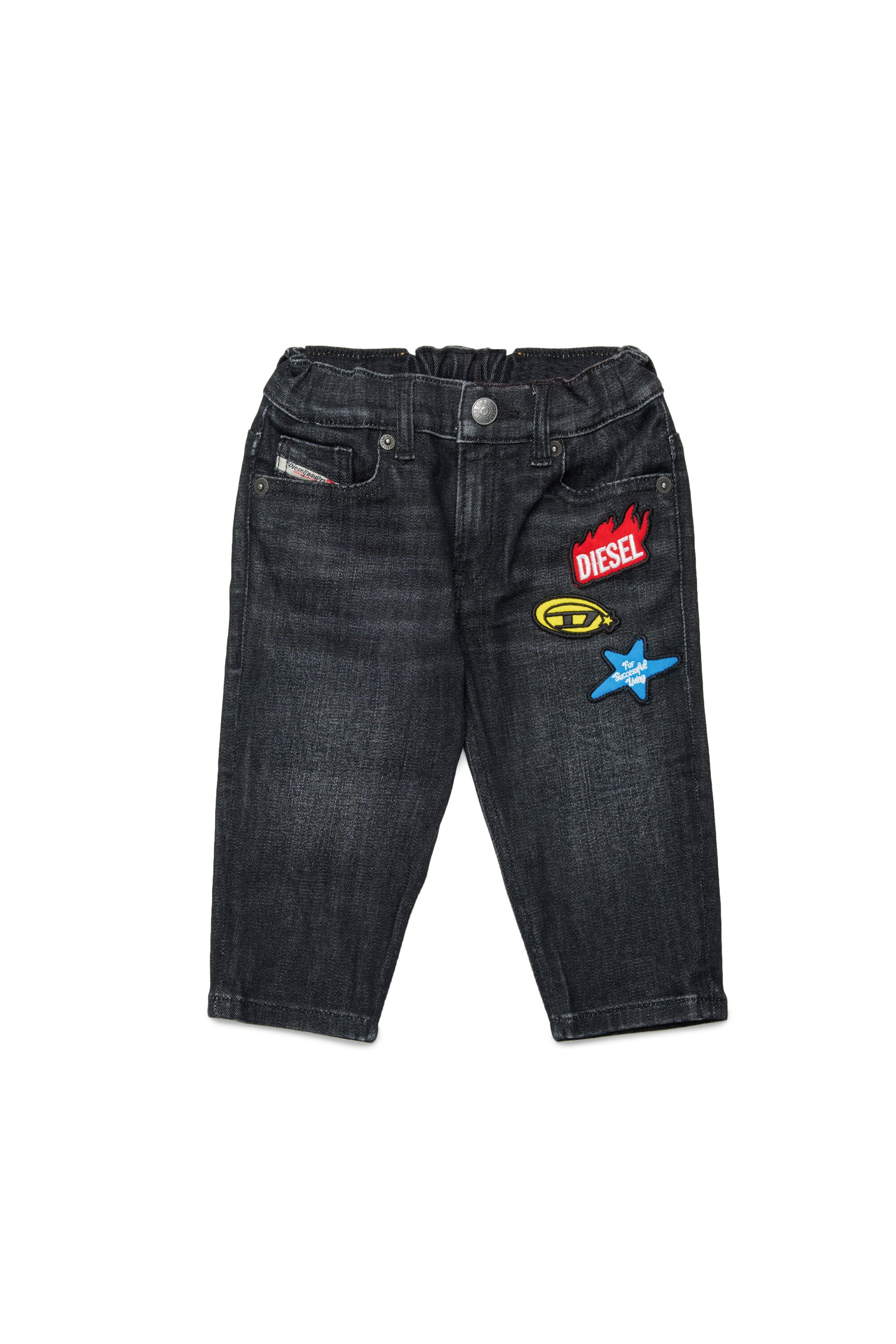 Regular fit black wash jeans - D-Gale