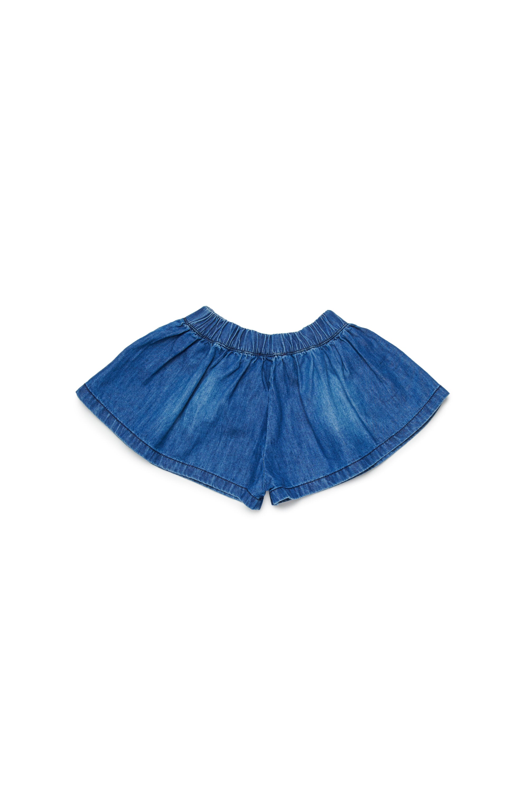 Shorts vaqueros con logo estampado