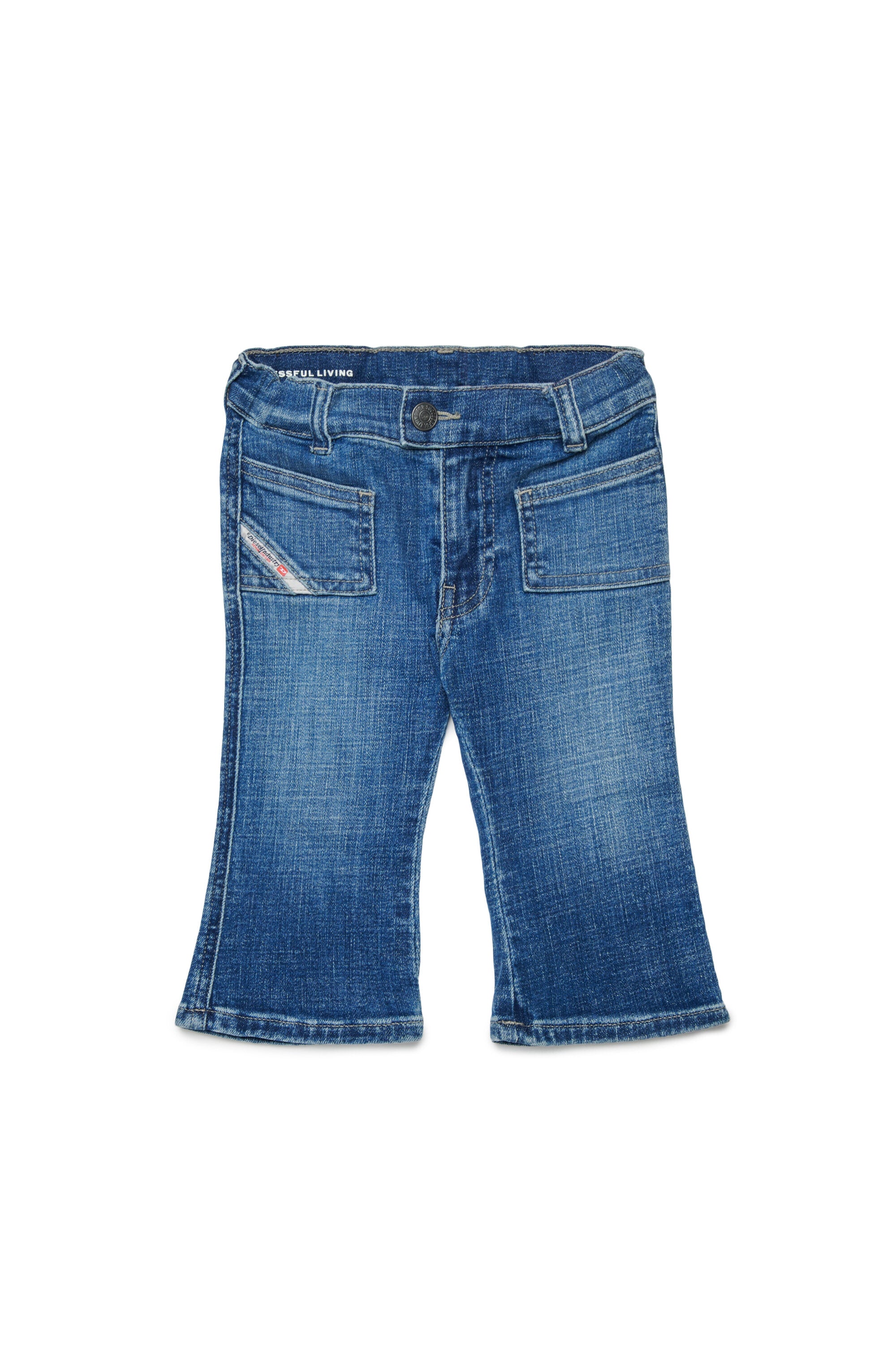 Bootcut fit jeans in medium blue wash - D-Heki