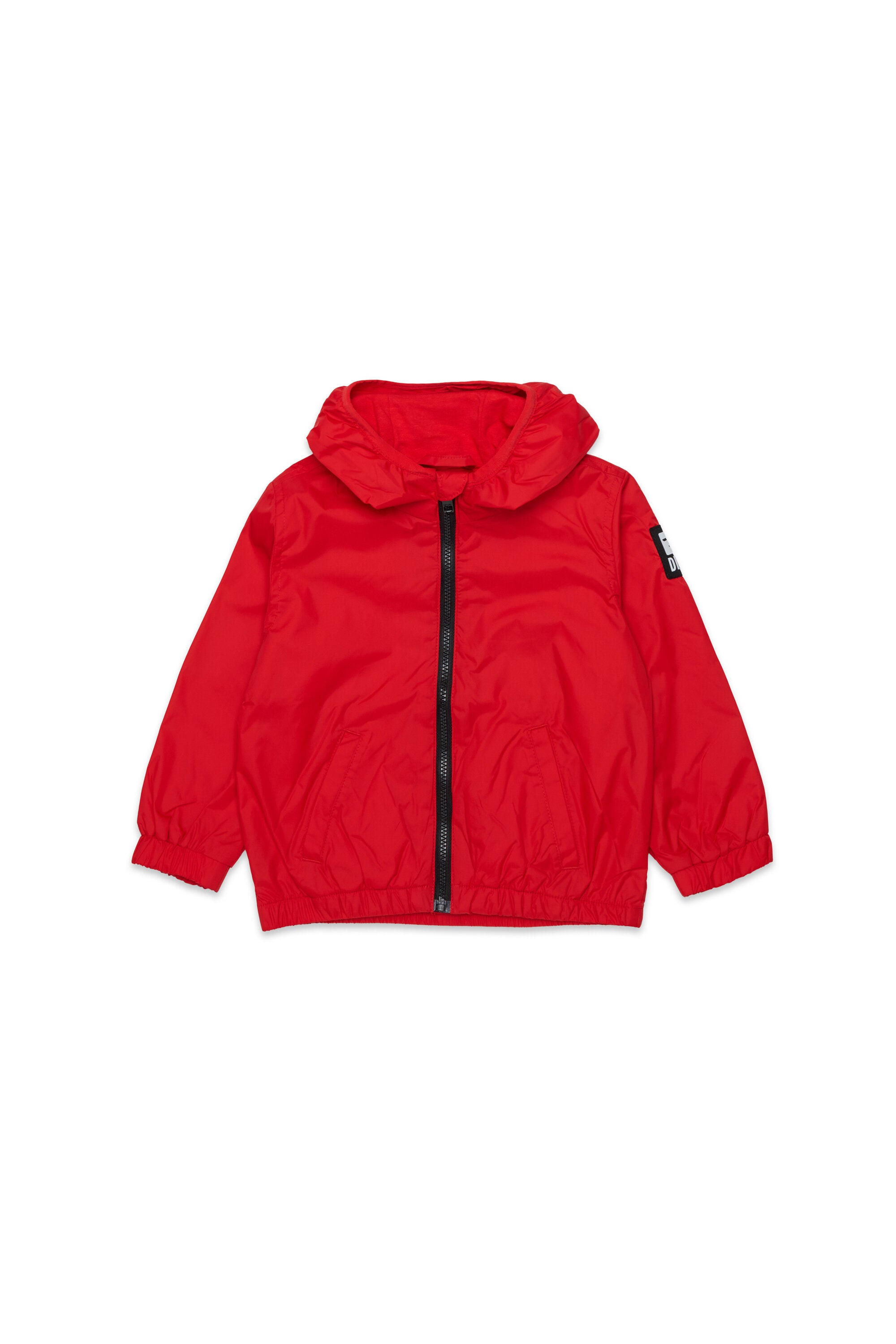 Windbreaker with printed logo