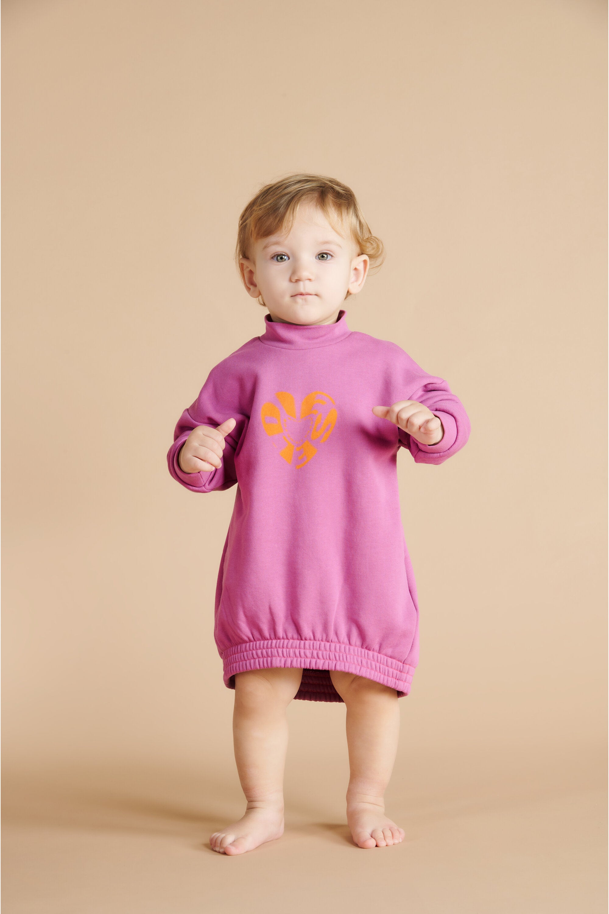 Vestido en forma de huevo con gráfico Diesel Heart