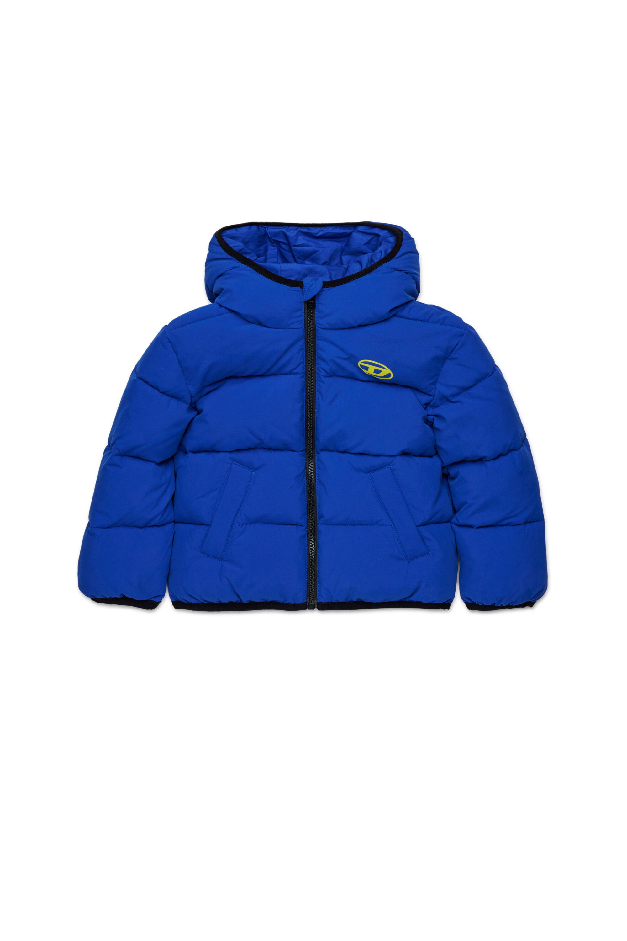 Chaqueta corta acolchada con logotipo Oval D