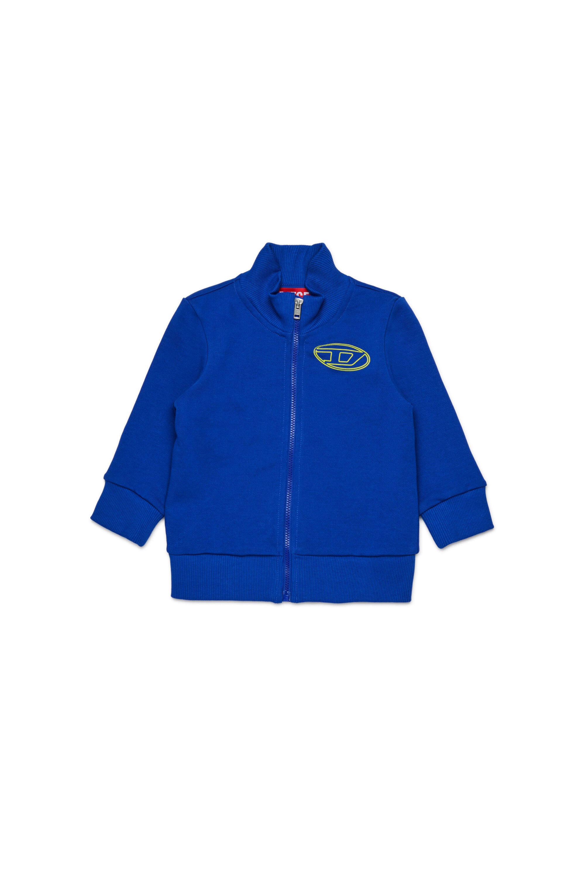 Sudadera con cremallera completa y logotipo maxi Oval D