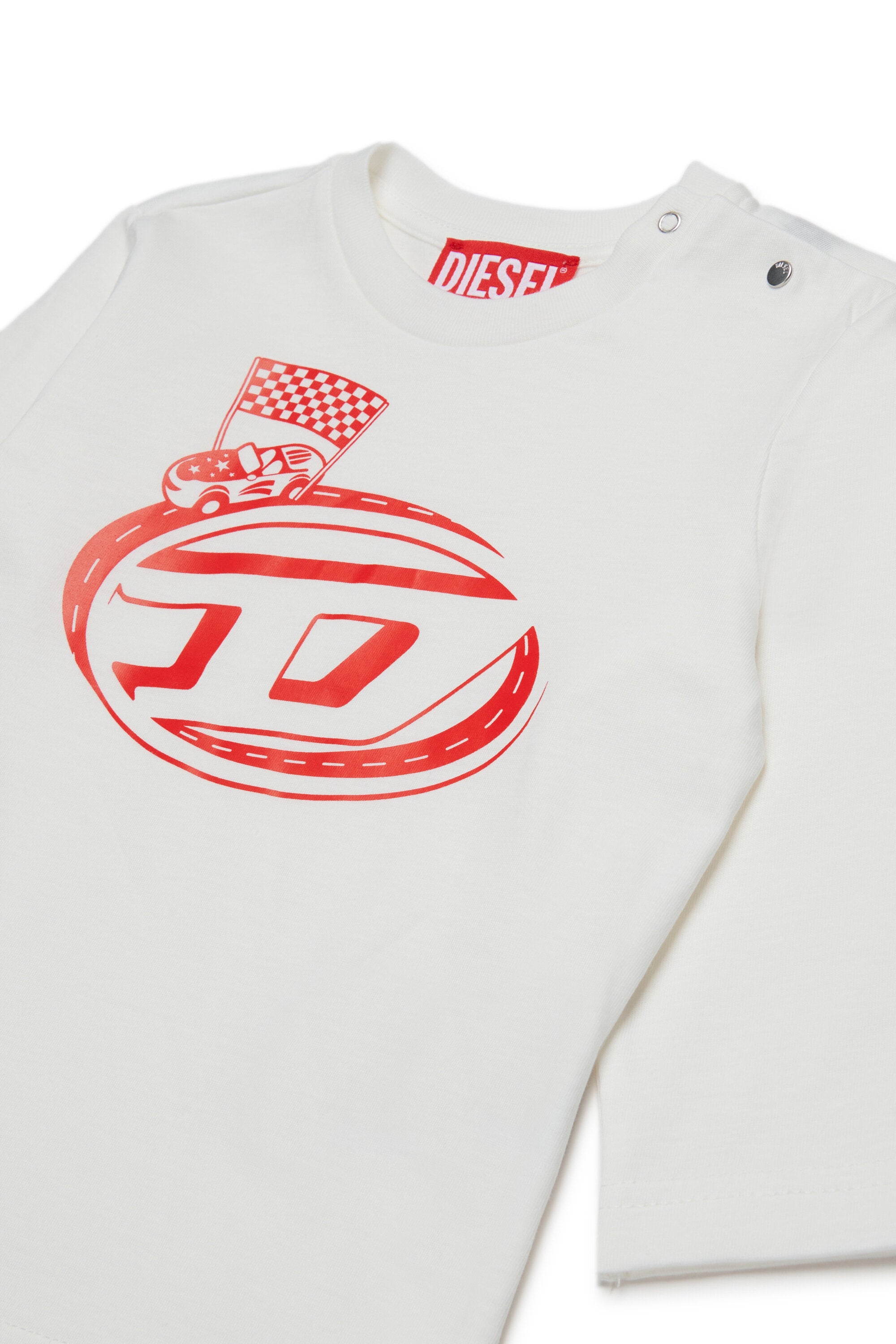 Camiseta de jersey de manga larga con gráfico Diesel Funny Racing