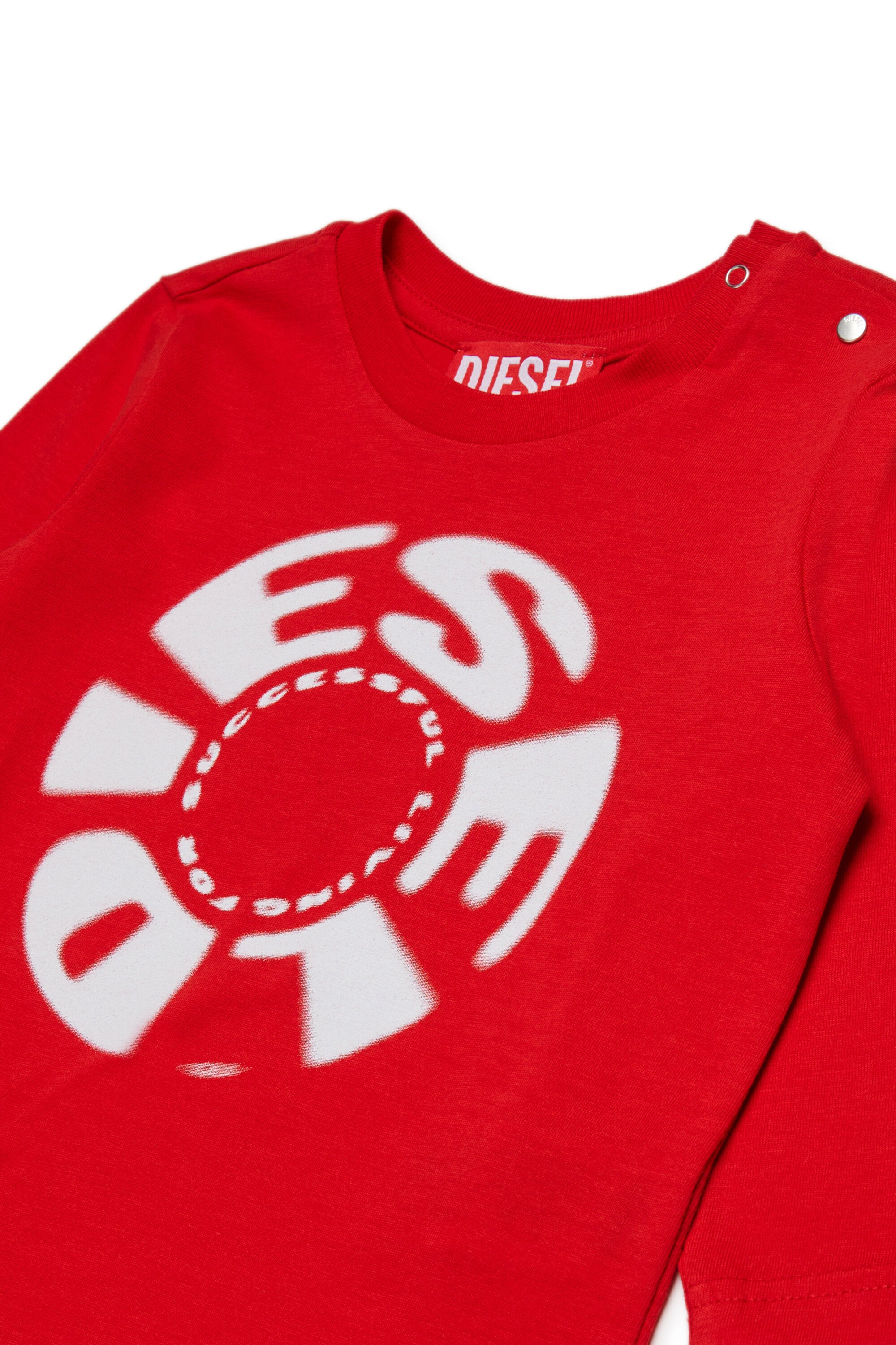 Camiseta de manga larga de jersey con estampado Diesel Circular