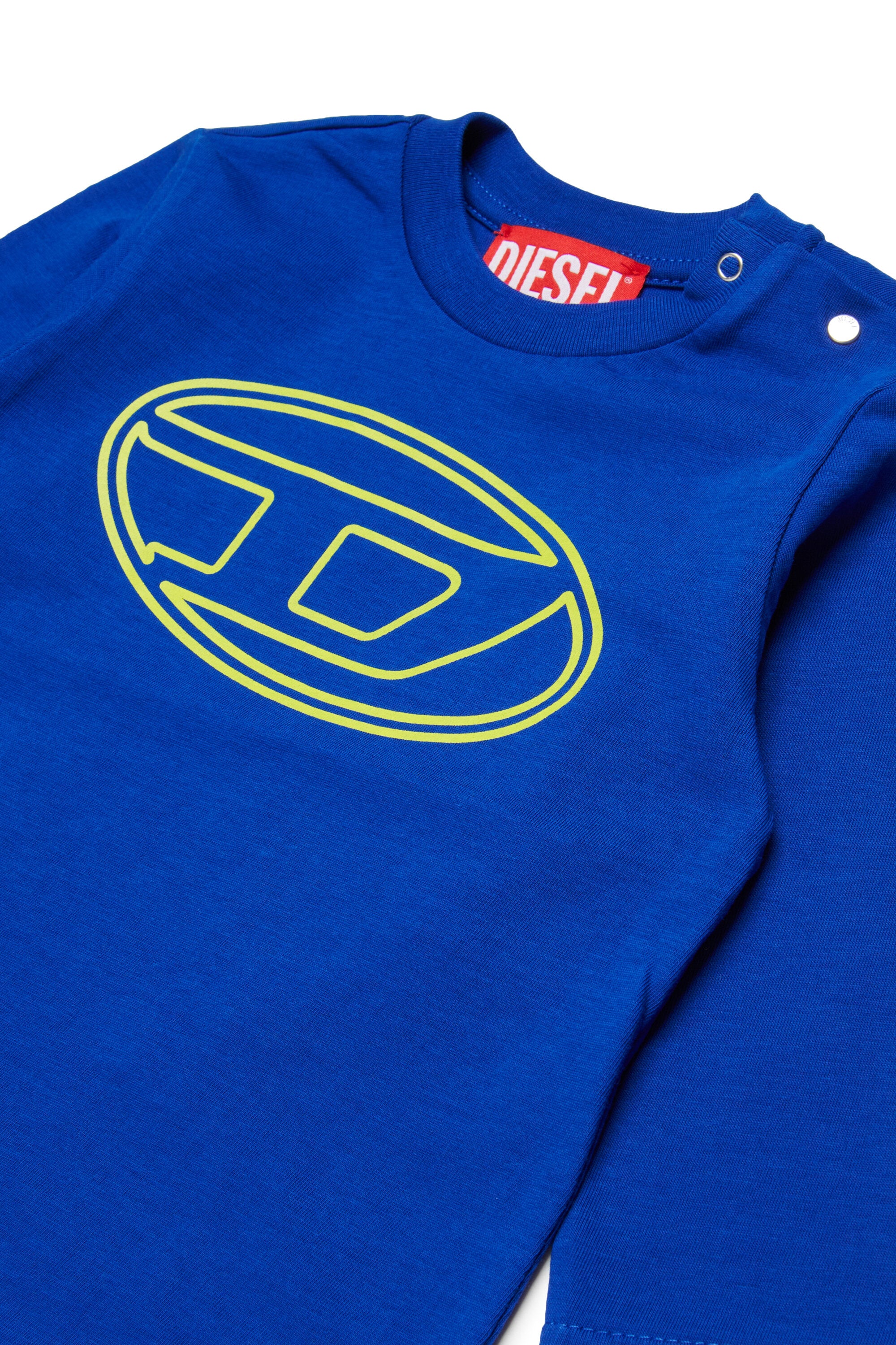 Camiseta de manga larga de jersey con logotipo maxi Oval D