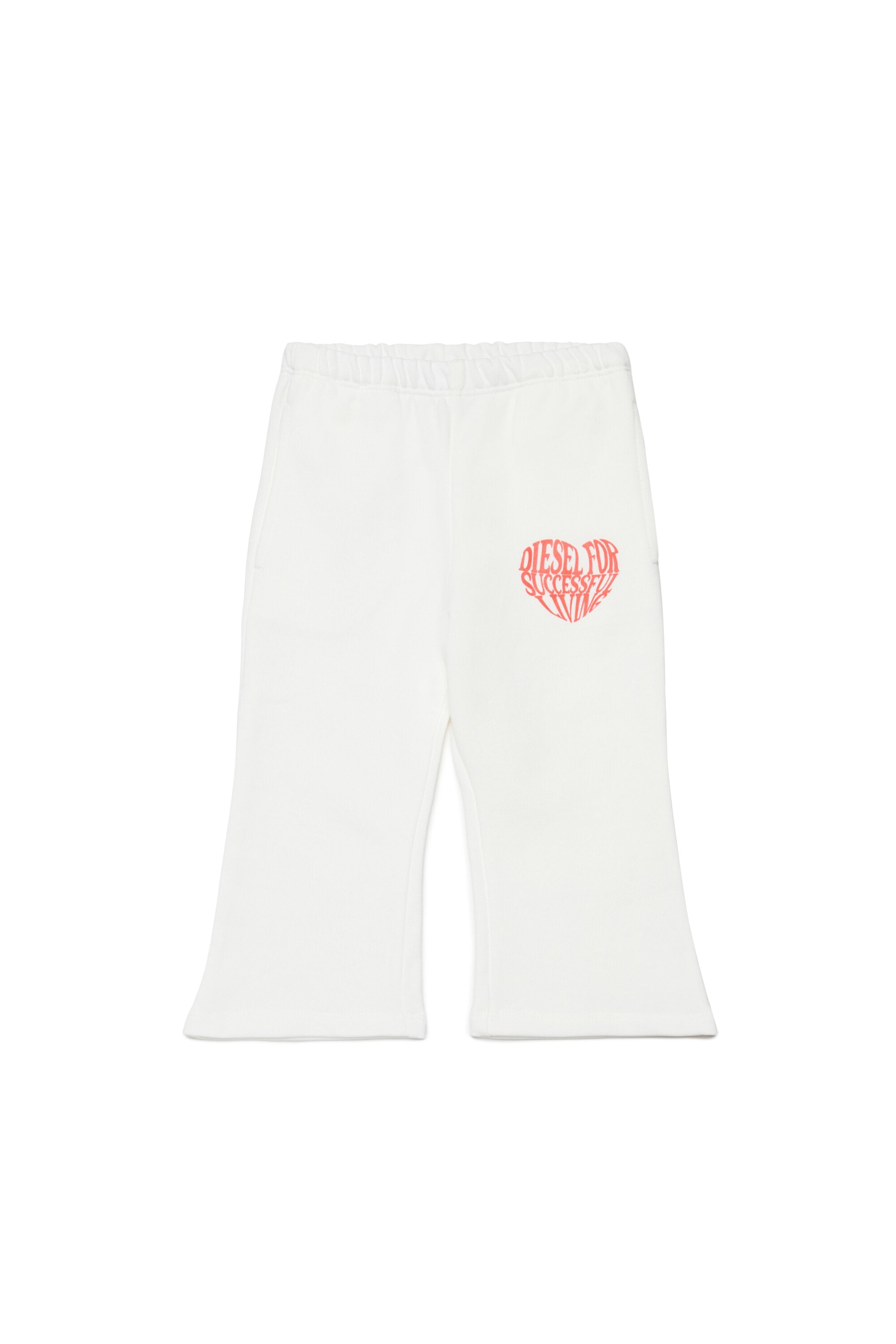 Pantalones de felpa con logo de corazón