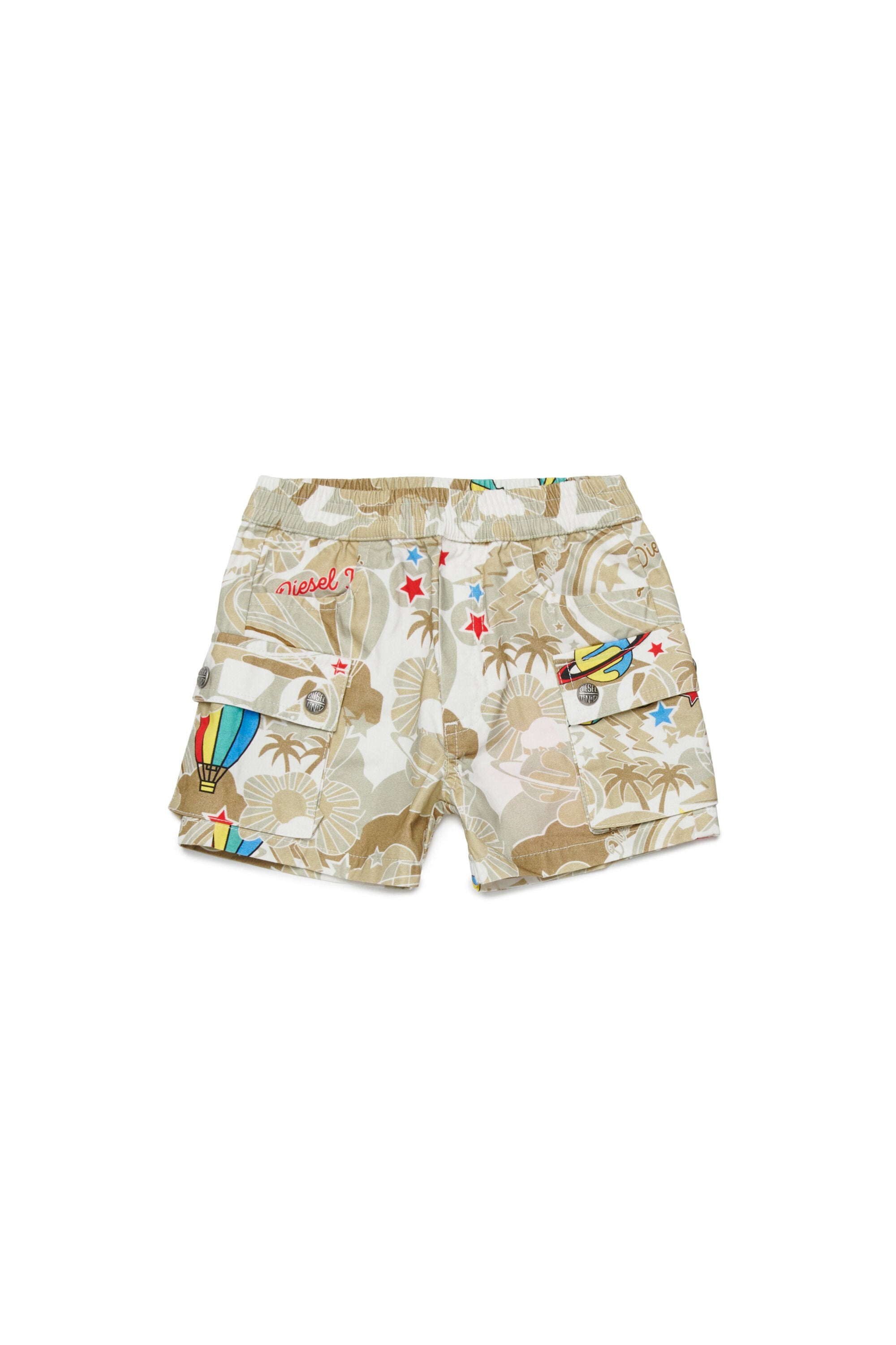 Cargo shorts with logo
