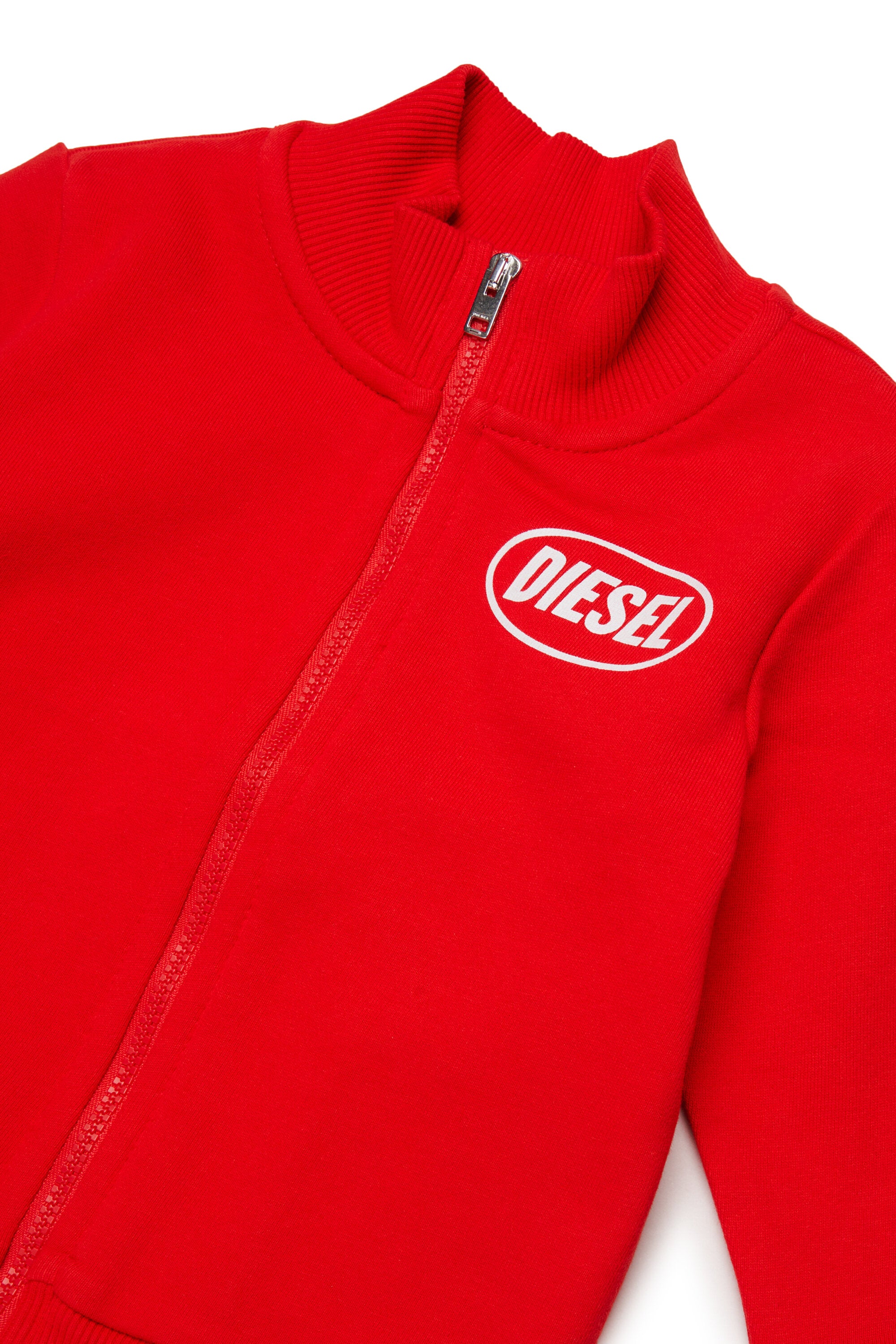 Sudadera con cremallera completa y logo