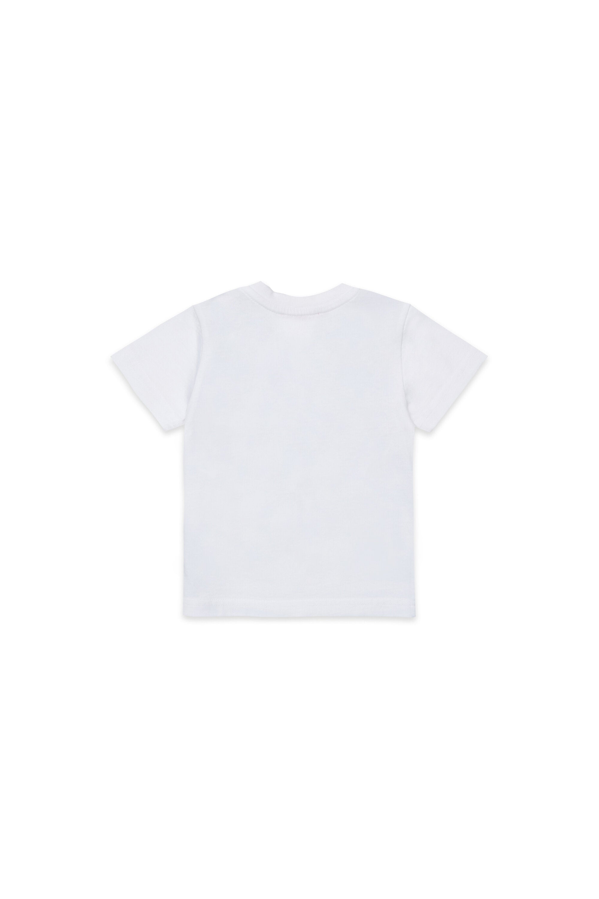 T-shirt with denim vest-effect print