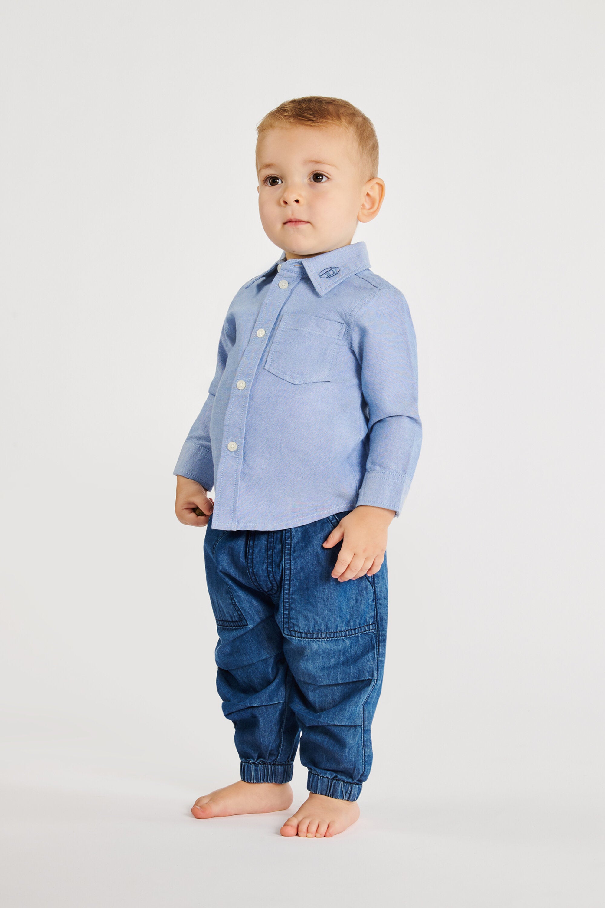 Long-sleeve shirt with logo