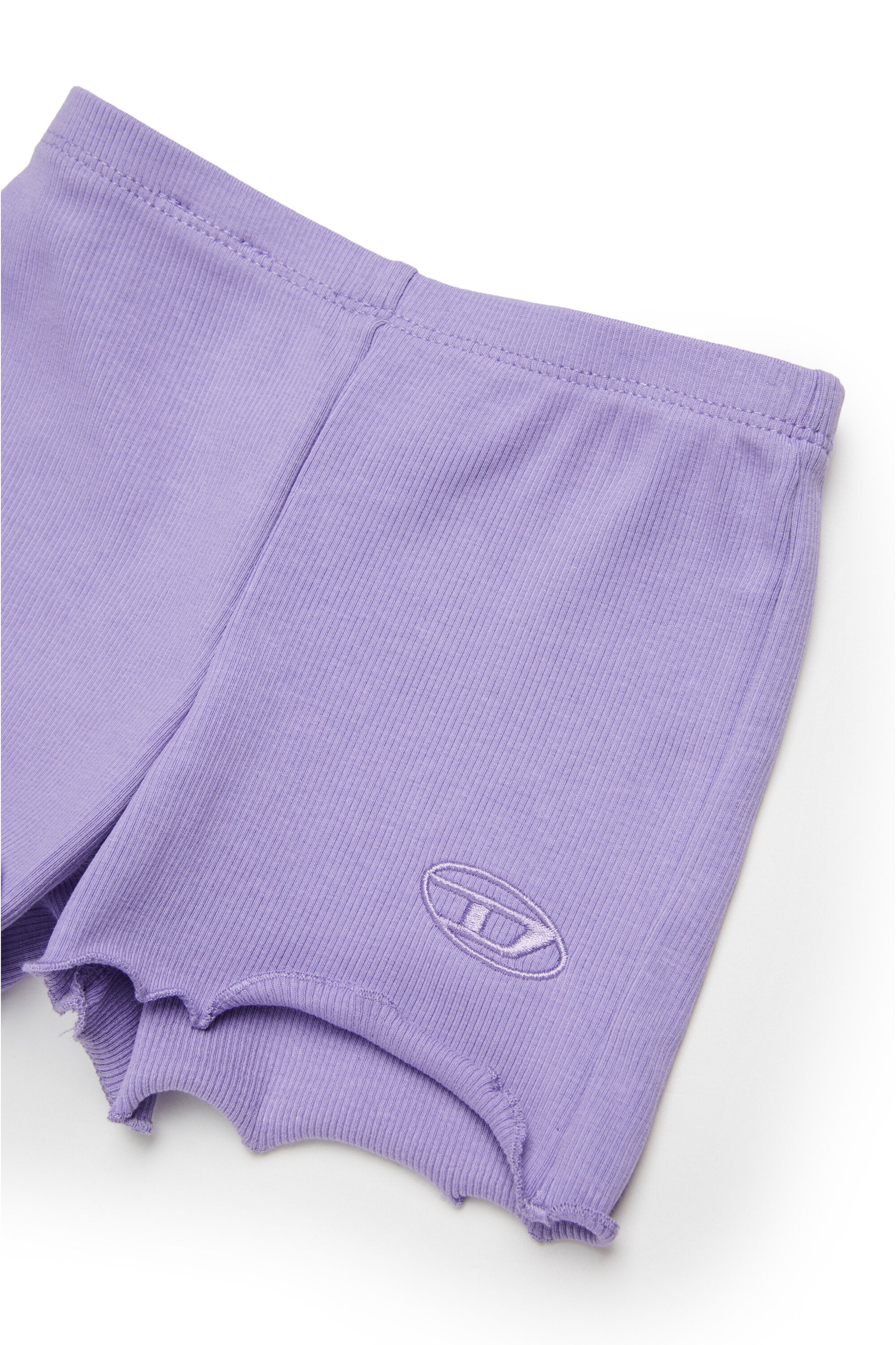 Fleece shorts with logo