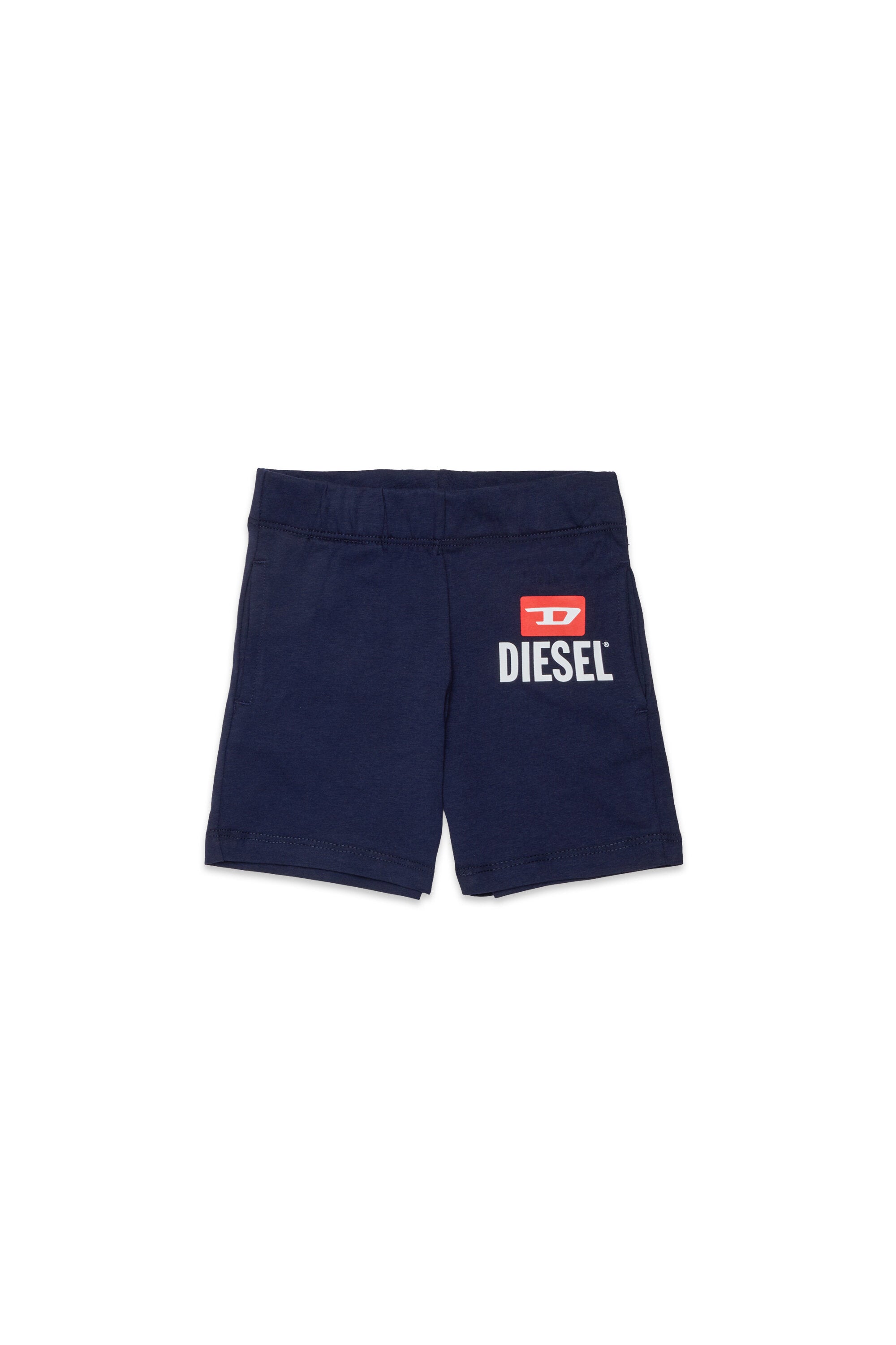 Fleece shorts with logo