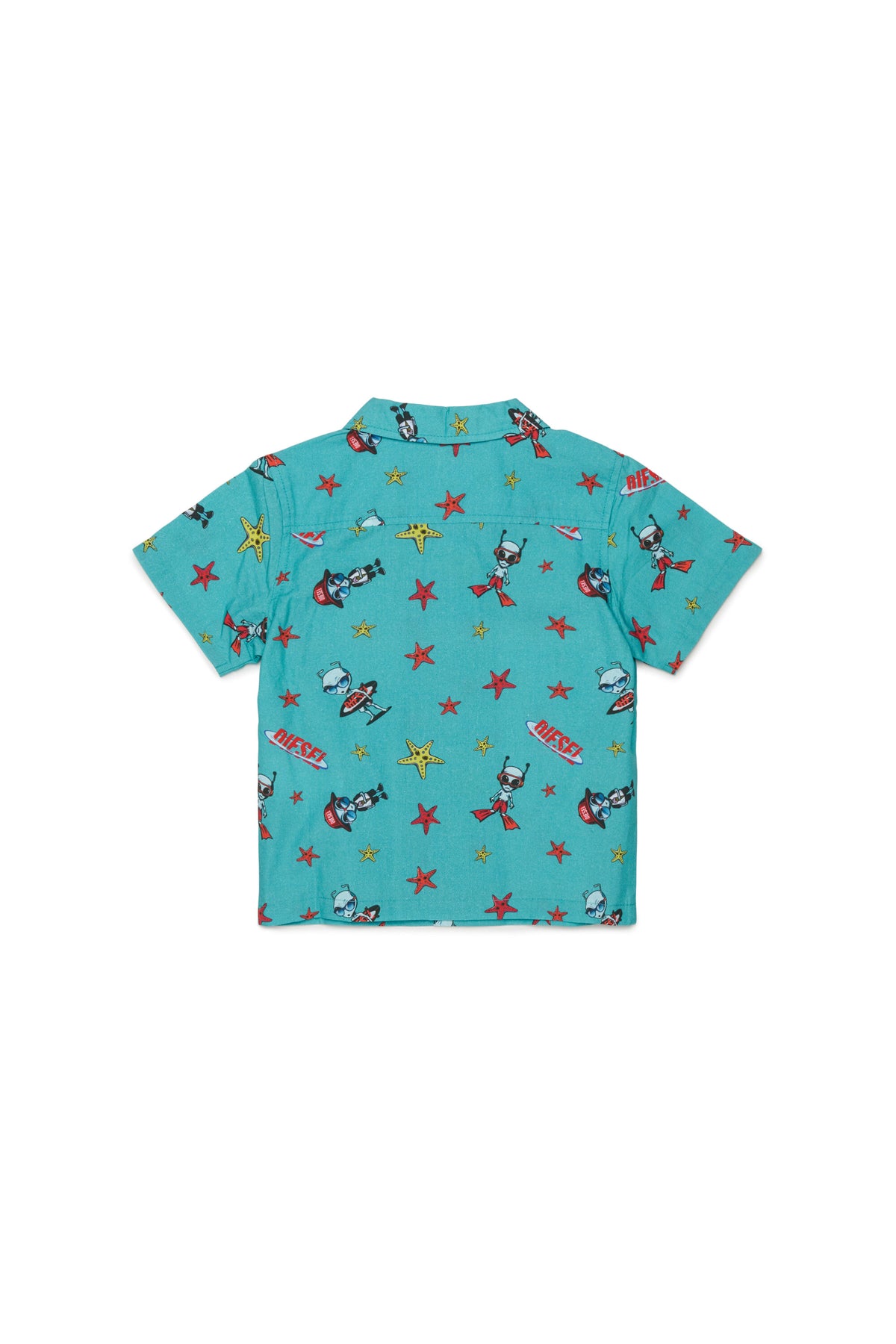 Short-sleeved shirt with logo