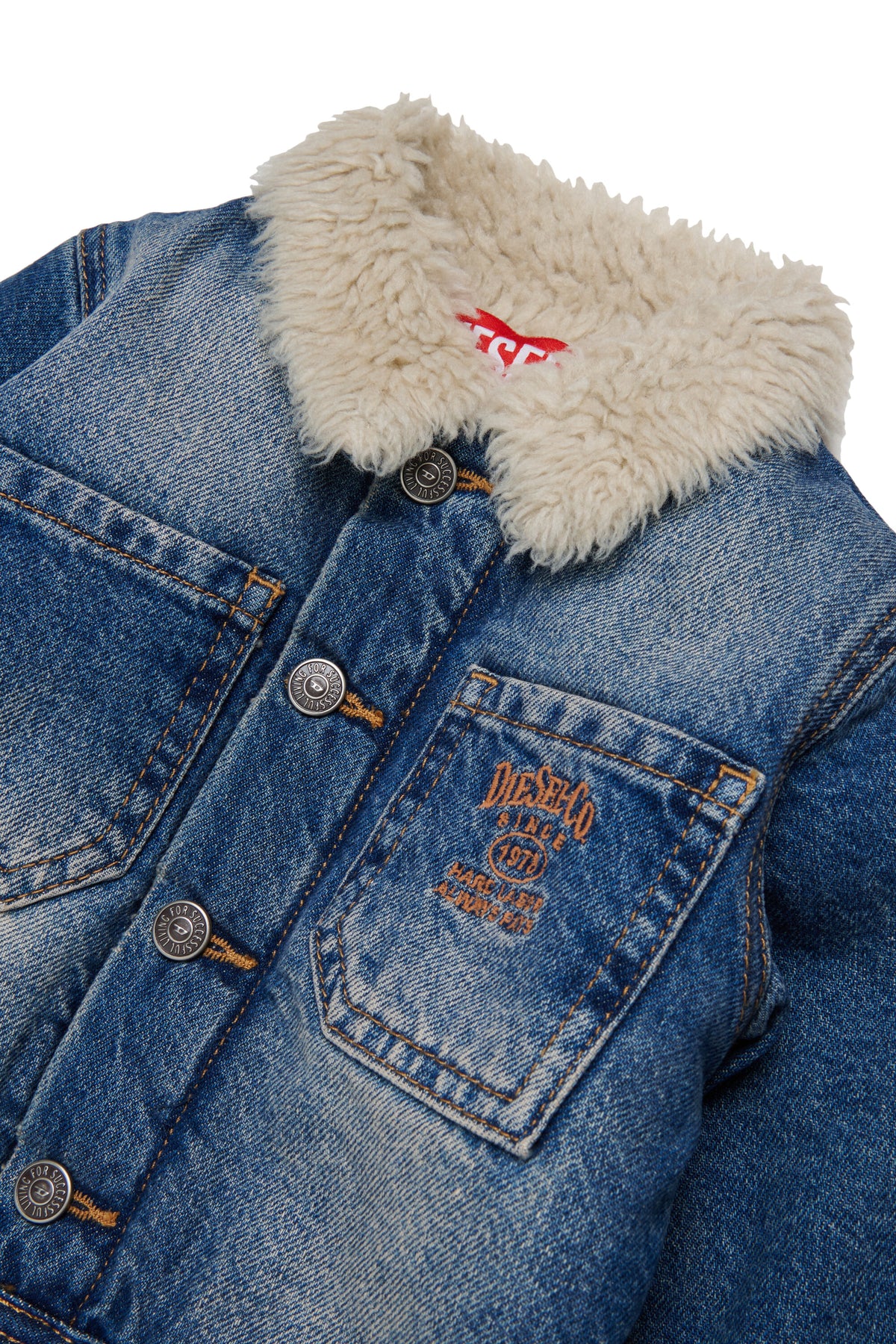 Chaqueta vaquera con logo estampado