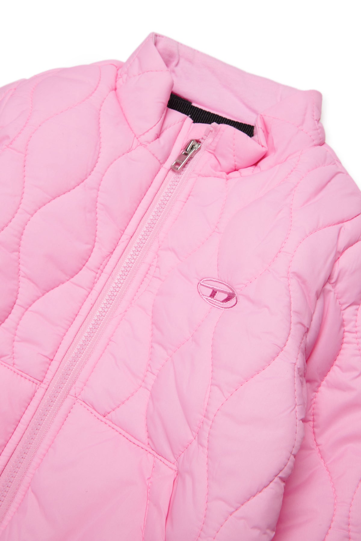 Padded jacket with printed logo