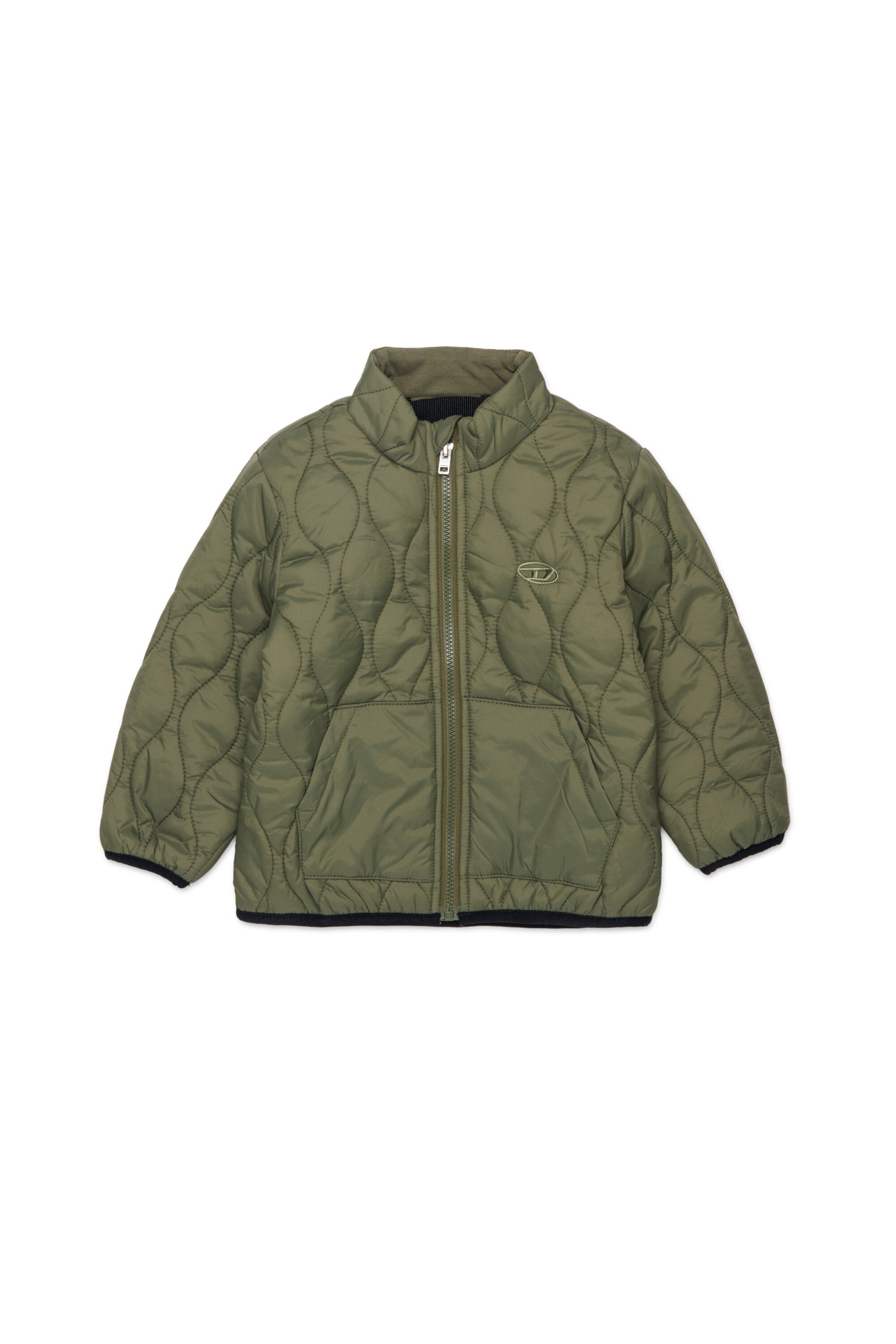 Chaqueta acolchada con logo estampado