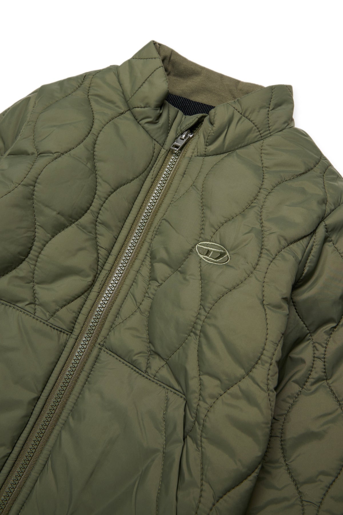Chaqueta acolchada con logo estampado