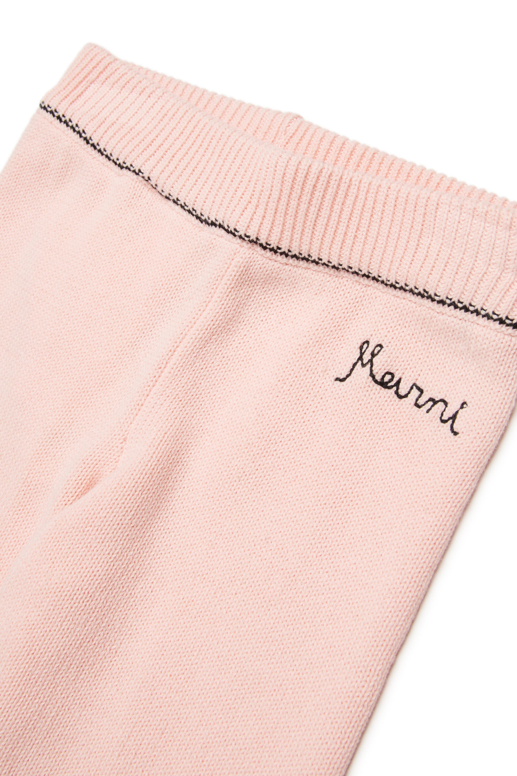 Knit pants with logo