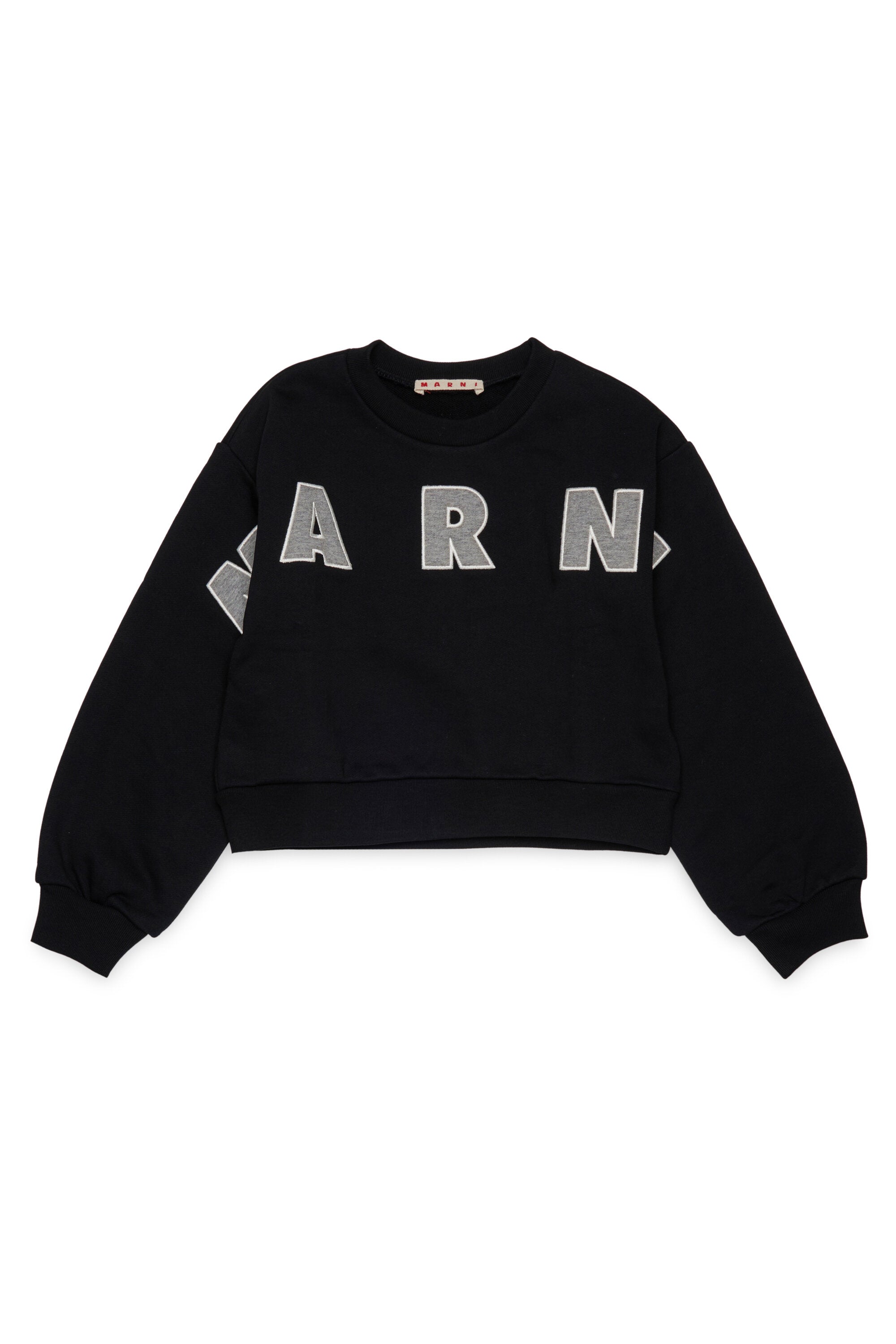 Sudadera de cuello redondo con logo MARNI Patch bordado.
