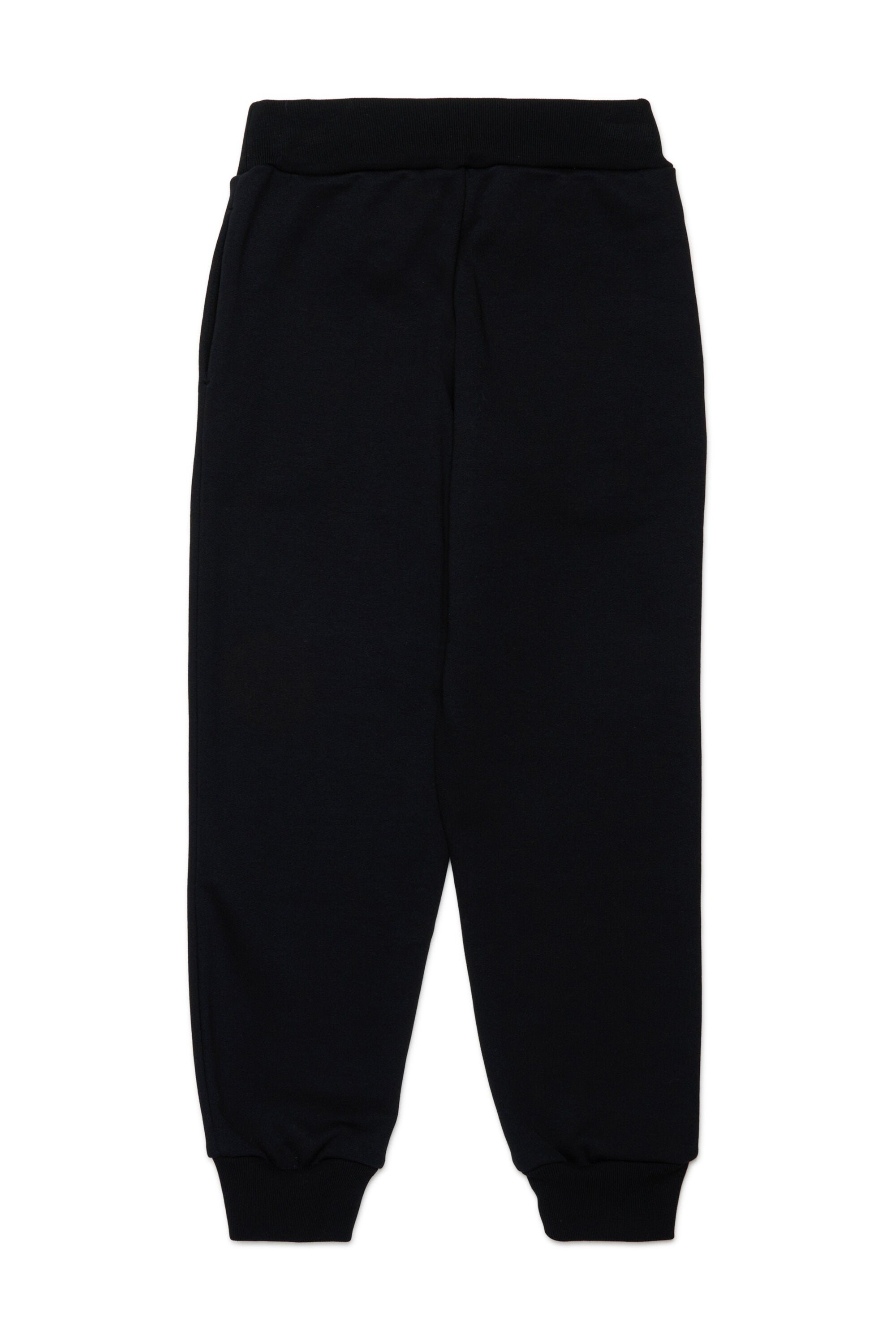Fleece jogger pants with logo
