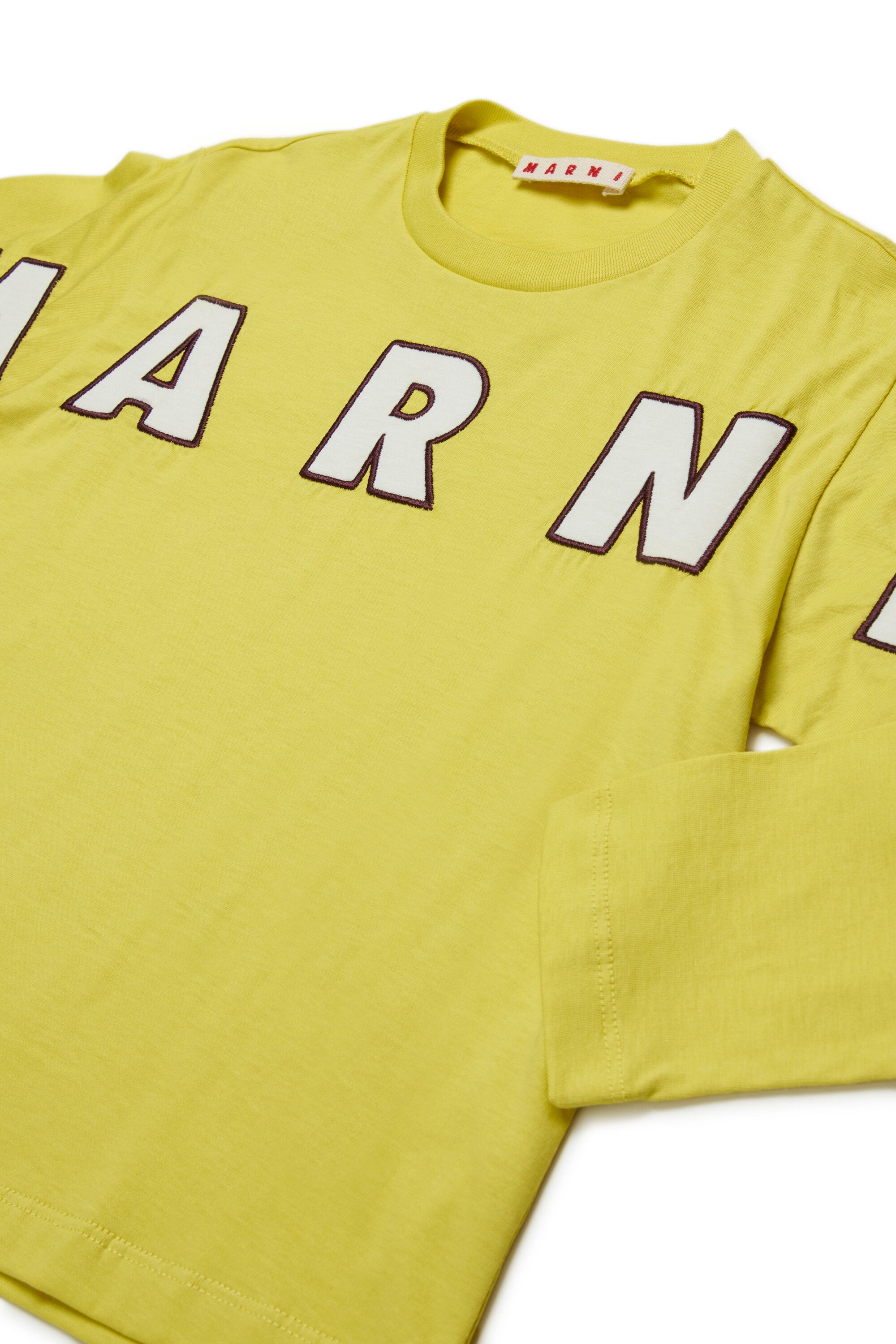 Camiseta de manga larga con logo bordado