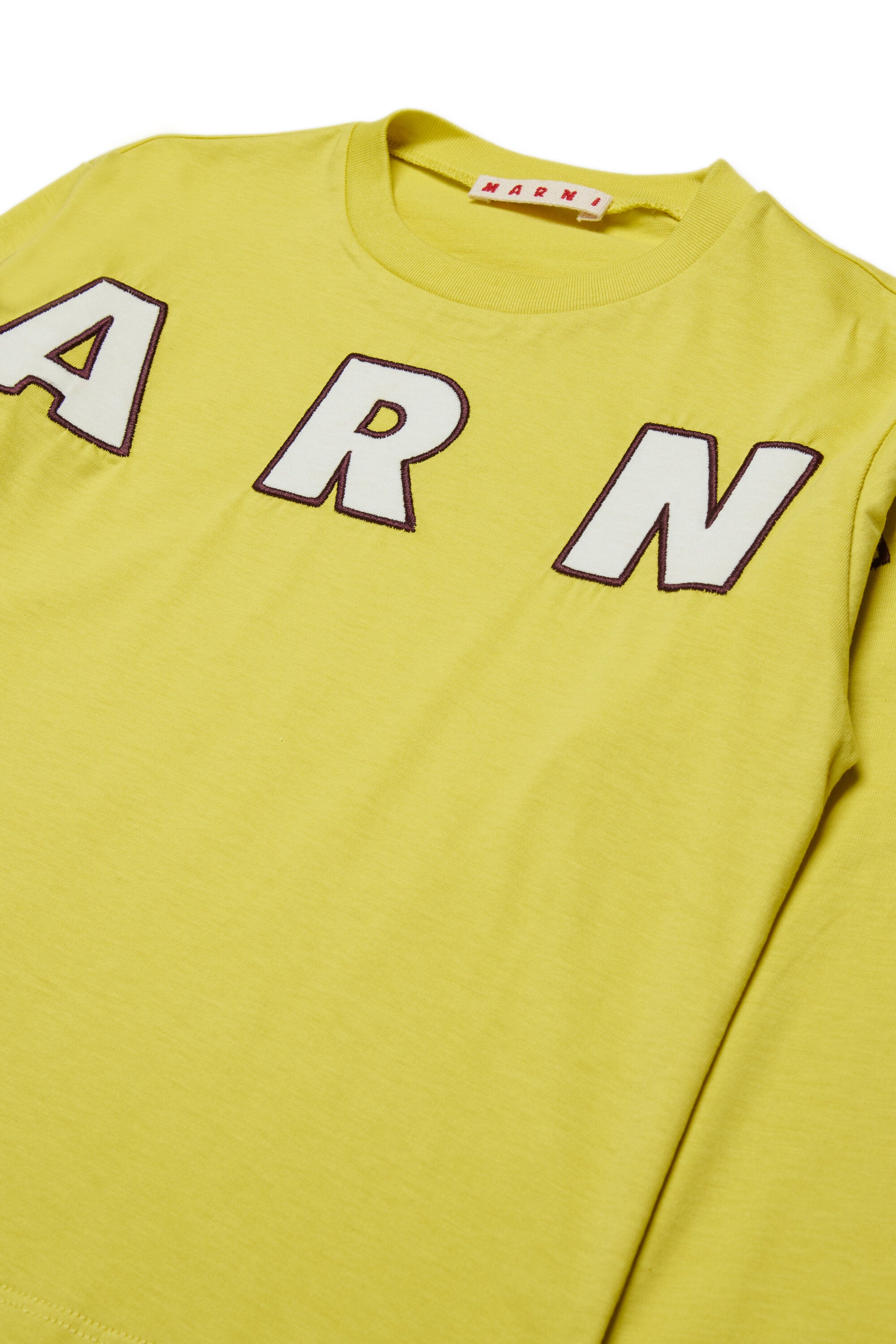 Camiseta de manga larga con logo bordado