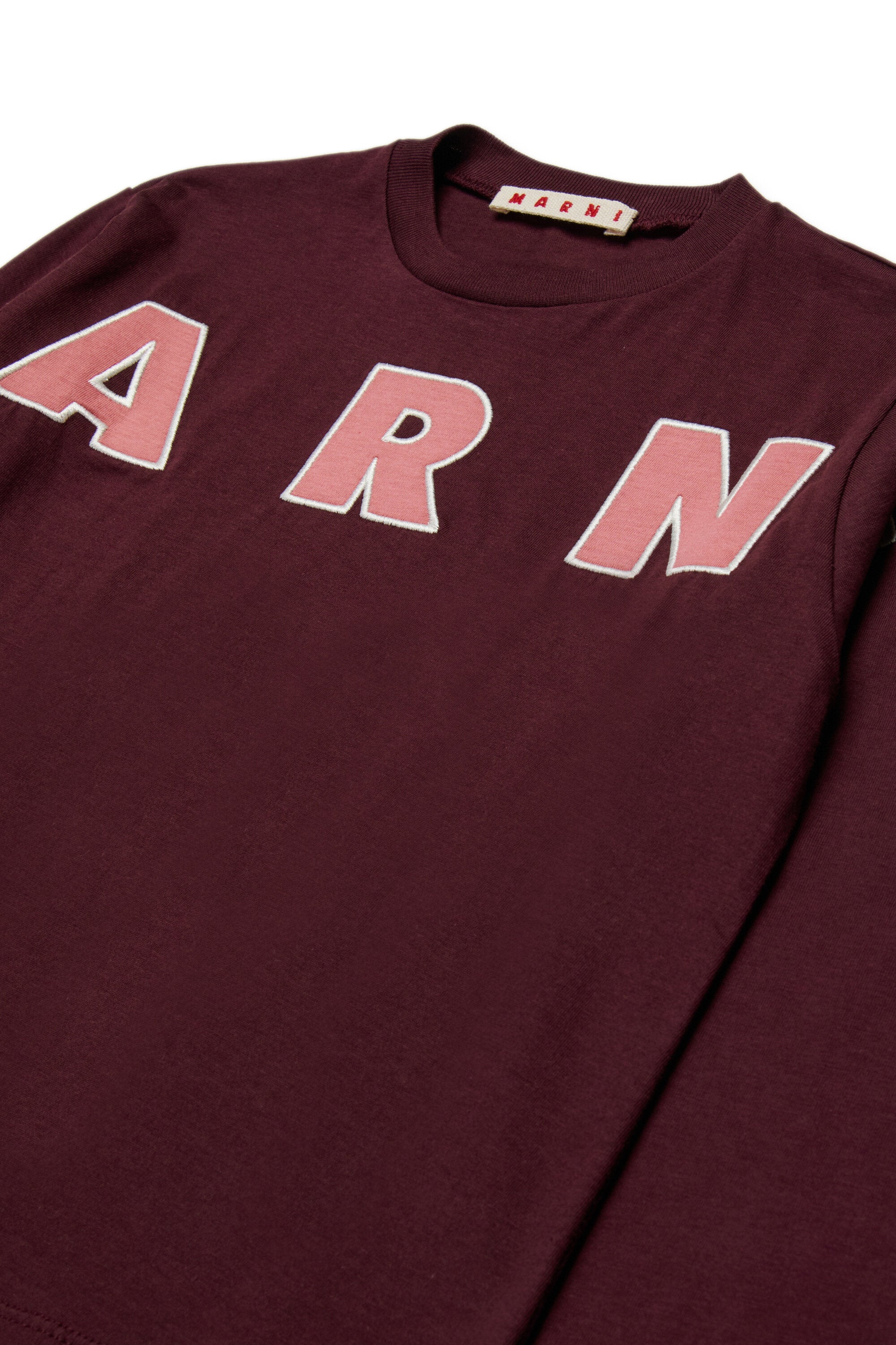 Camiseta de manga larga con logo bordado