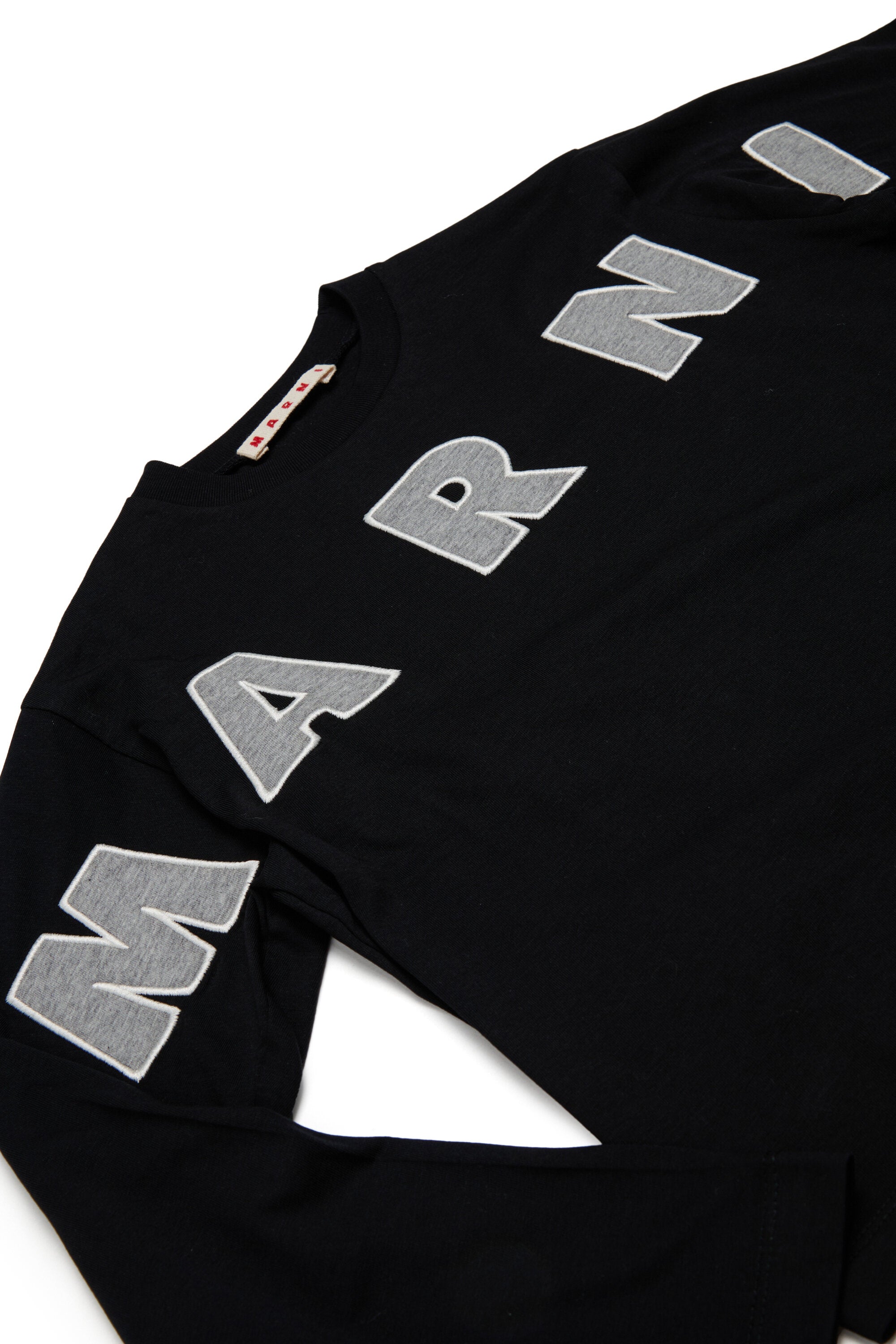 Camiseta de manga larga con logo bordado