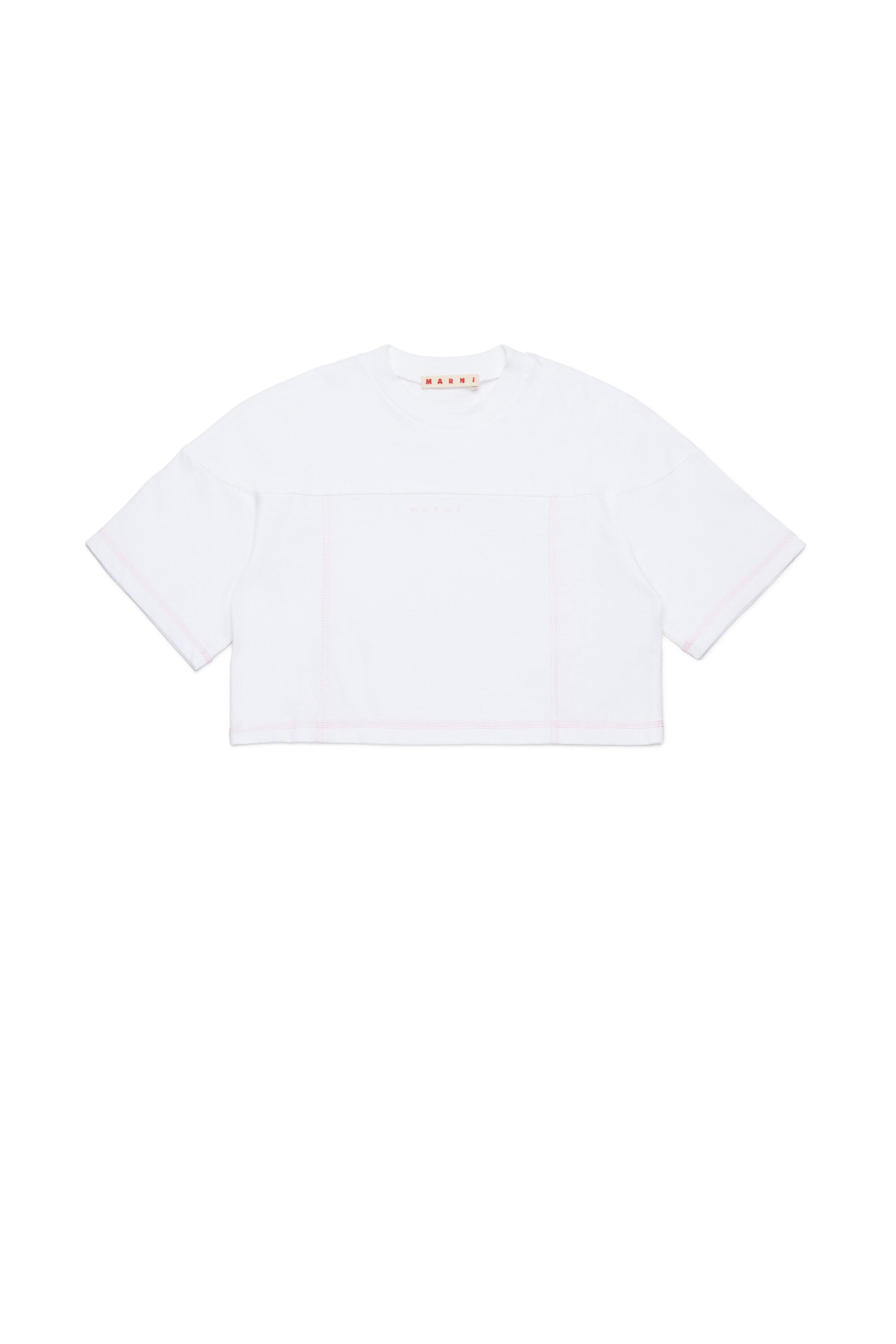 Branded cropped T-shirt