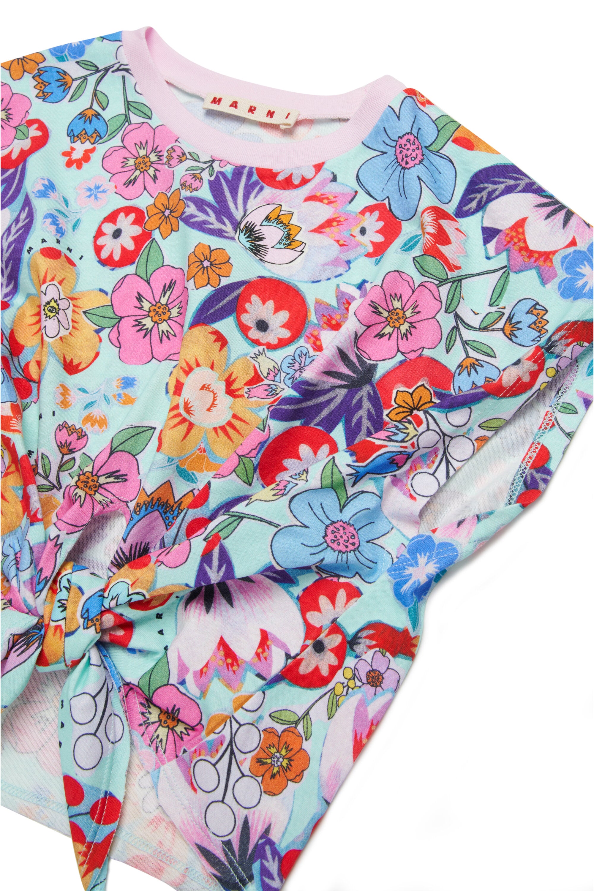 Camiseta Holiday allover con tejido anudado