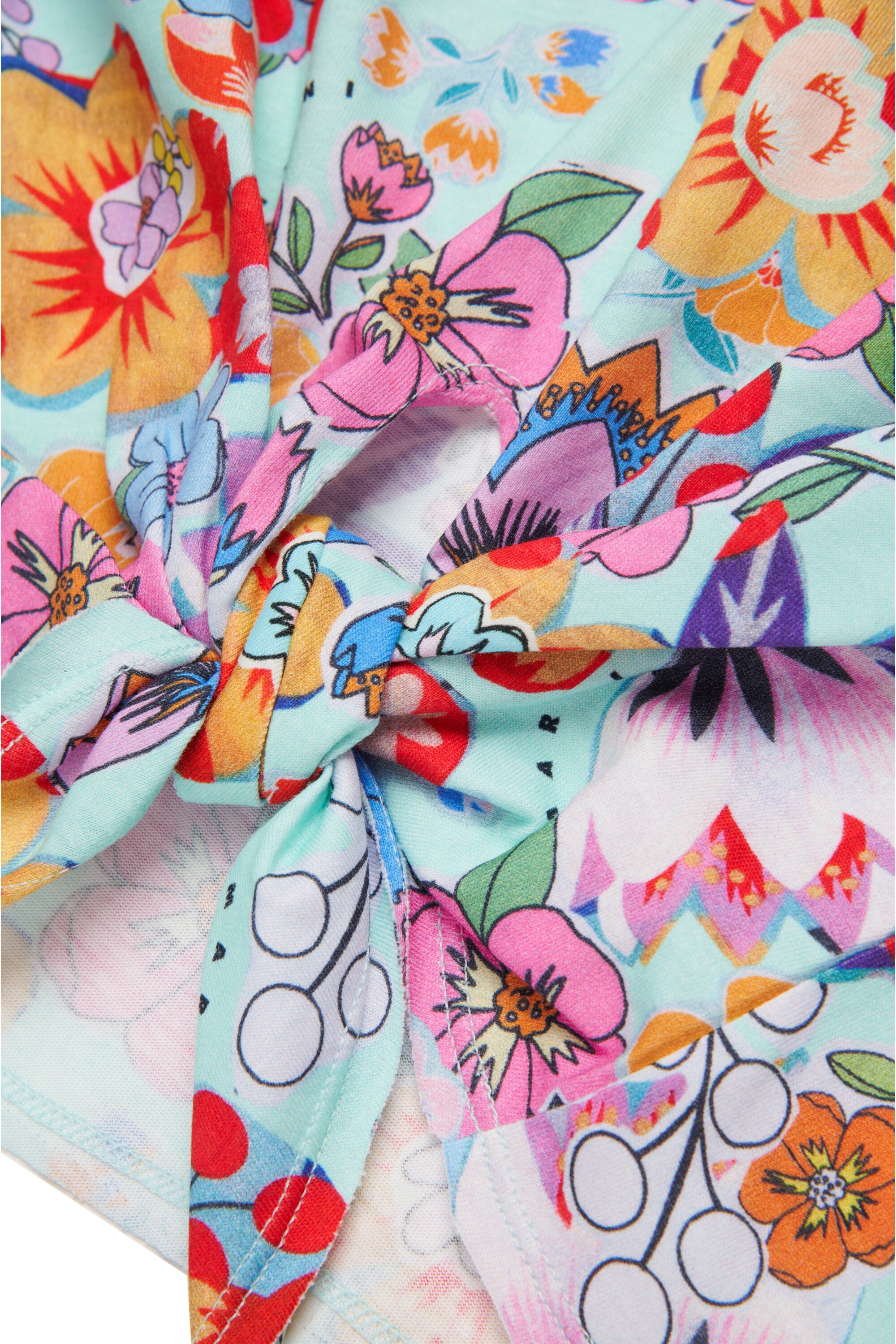 Camiseta Holiday allover con tejido anudado