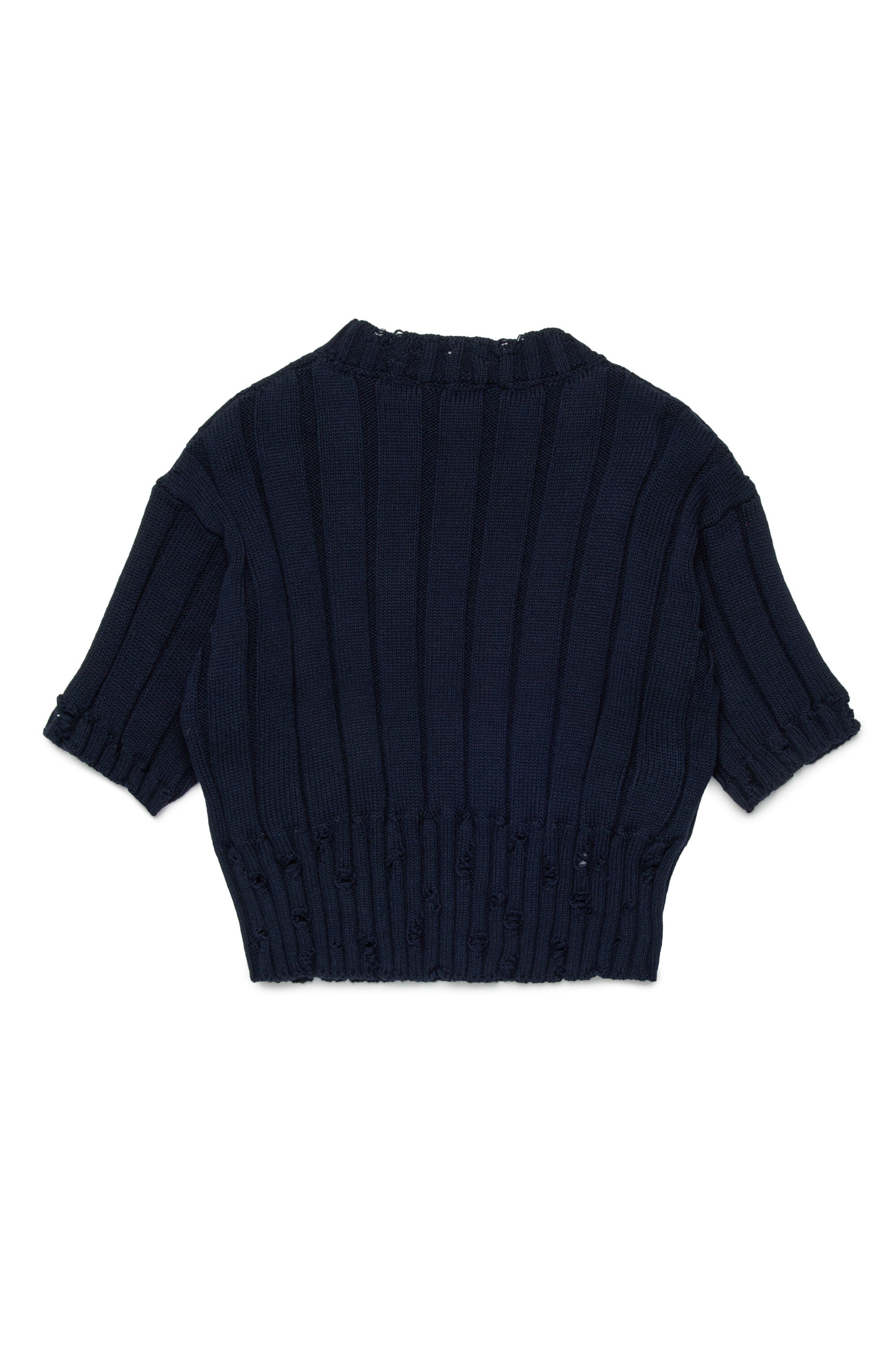 Tops de canalé con rotos